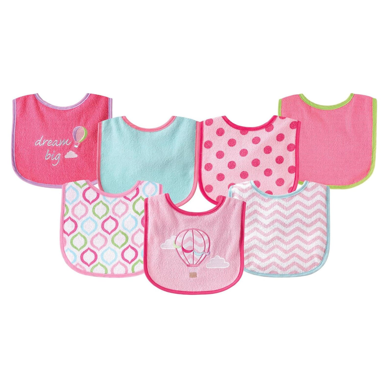 Baberos de Algodón Terry Luvable Friends con Respaldo PEVA