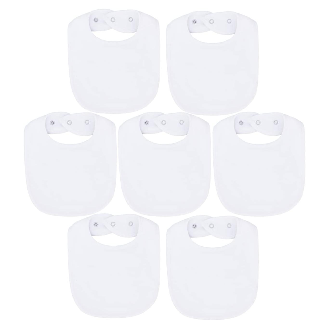 Baberos de tela impermeables Maiwa 7 unidades para bebés