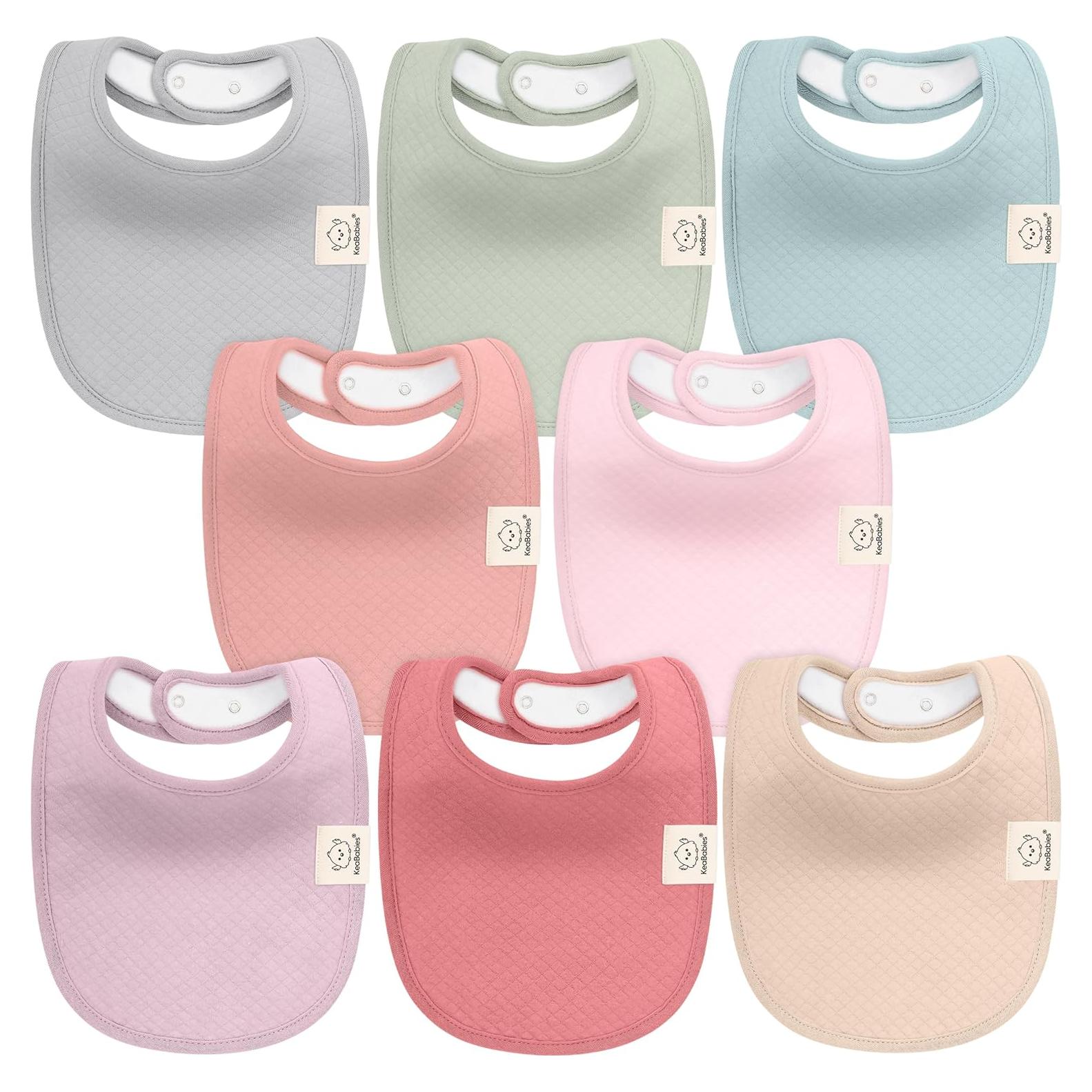 Paquete de 8 Baberos Urban Quin Orgánicos para Bebés Unisex