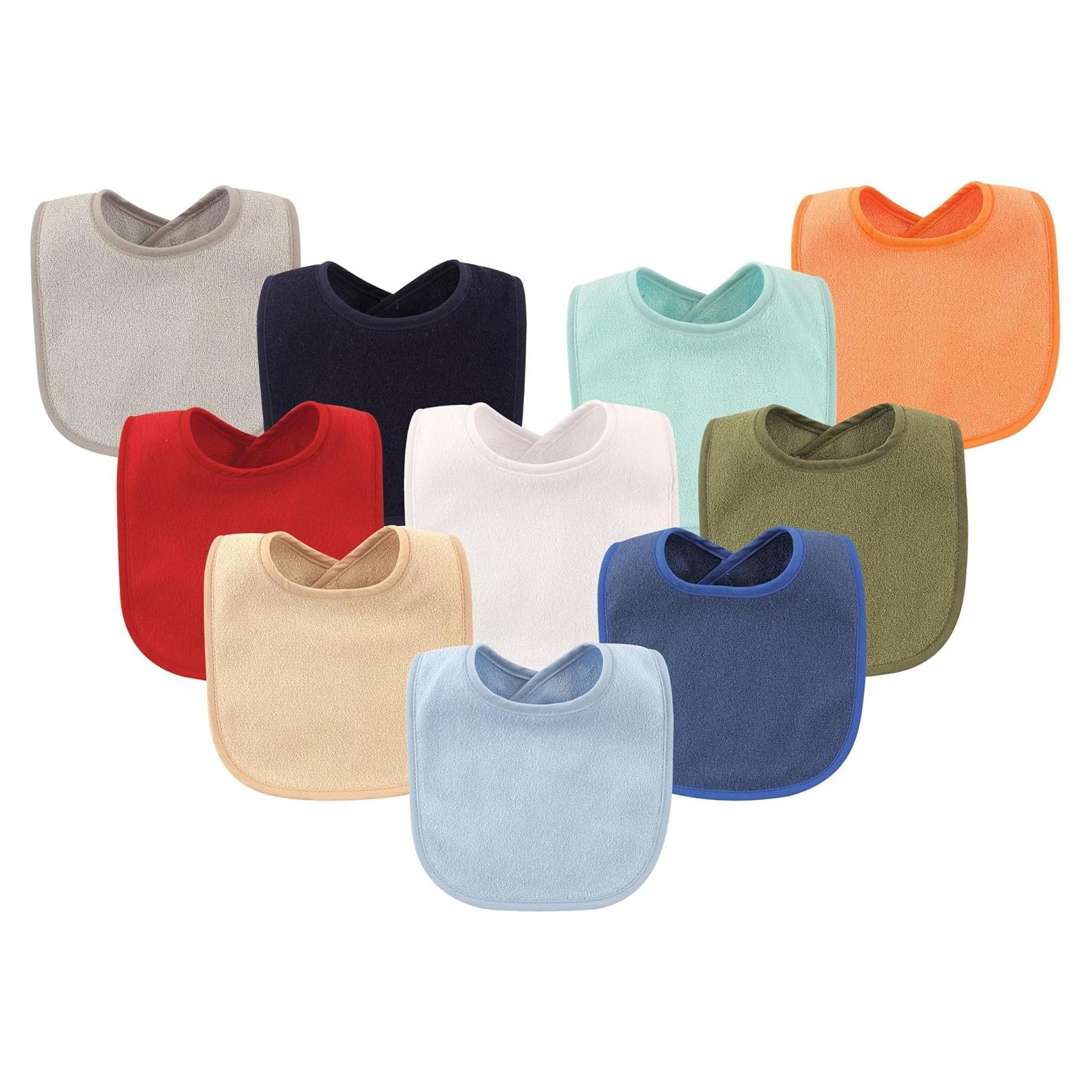 Babero Unisex Hudson Baby con Respaldo Impermeable