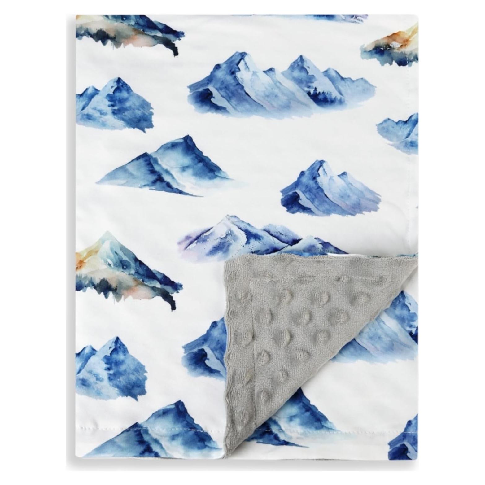 Manta Doble Capa Suave para Bebé FIGEPO 102x76 cm Dinosaurio