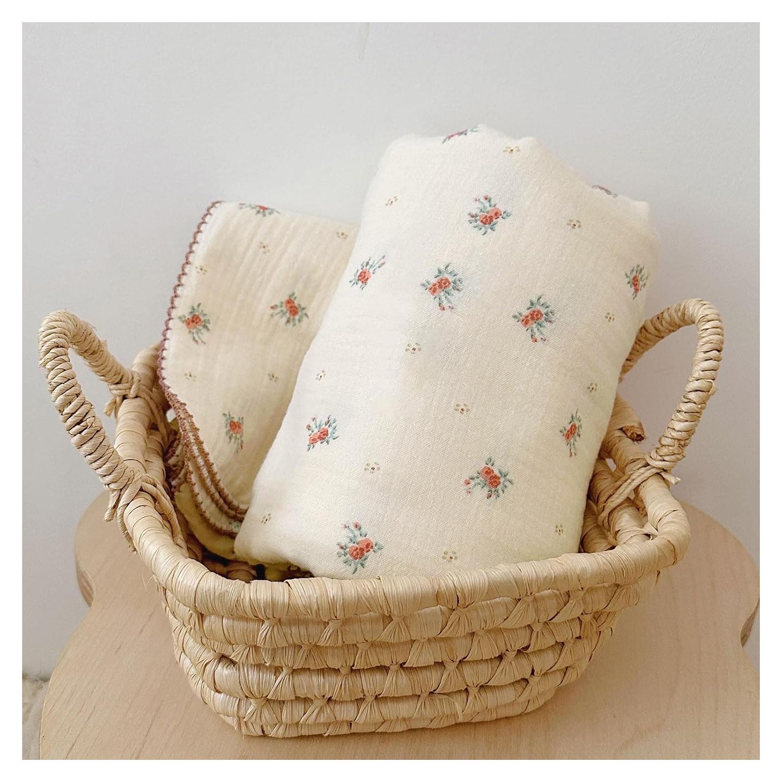 Manta de Muselina para Bebés BuLuTu 100% Algodón 120x130 cm