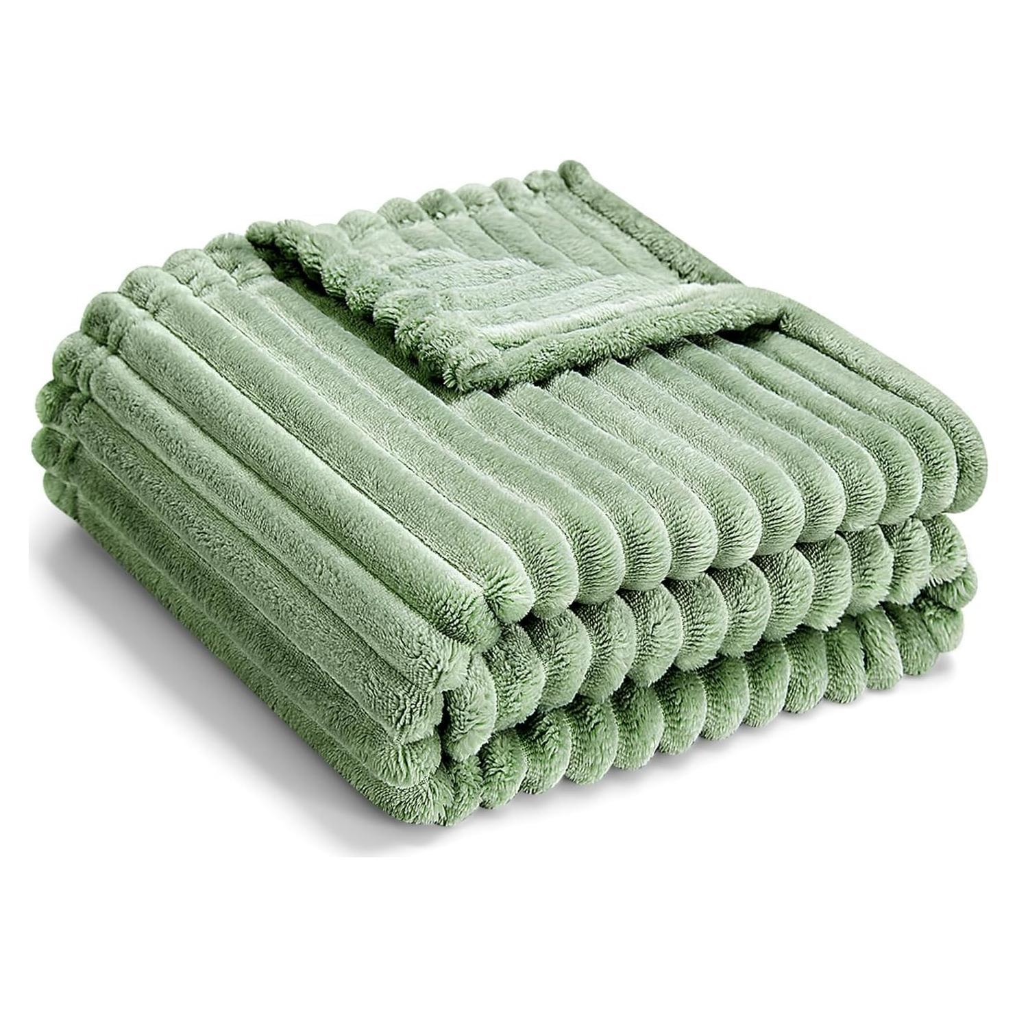 Manta de bebé Eonkasp 76x102 cm verde salvia suave y ligera