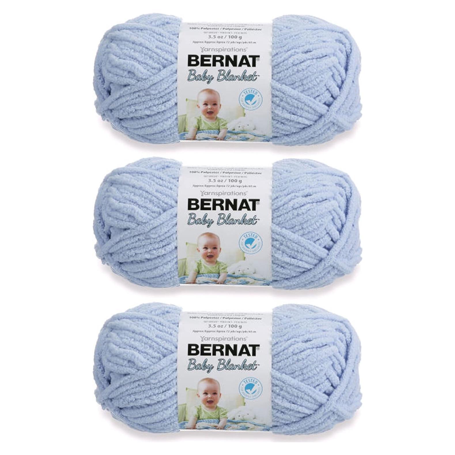 Hilo de manta para bebé Bernat azul bebé 3 paquetes 100g