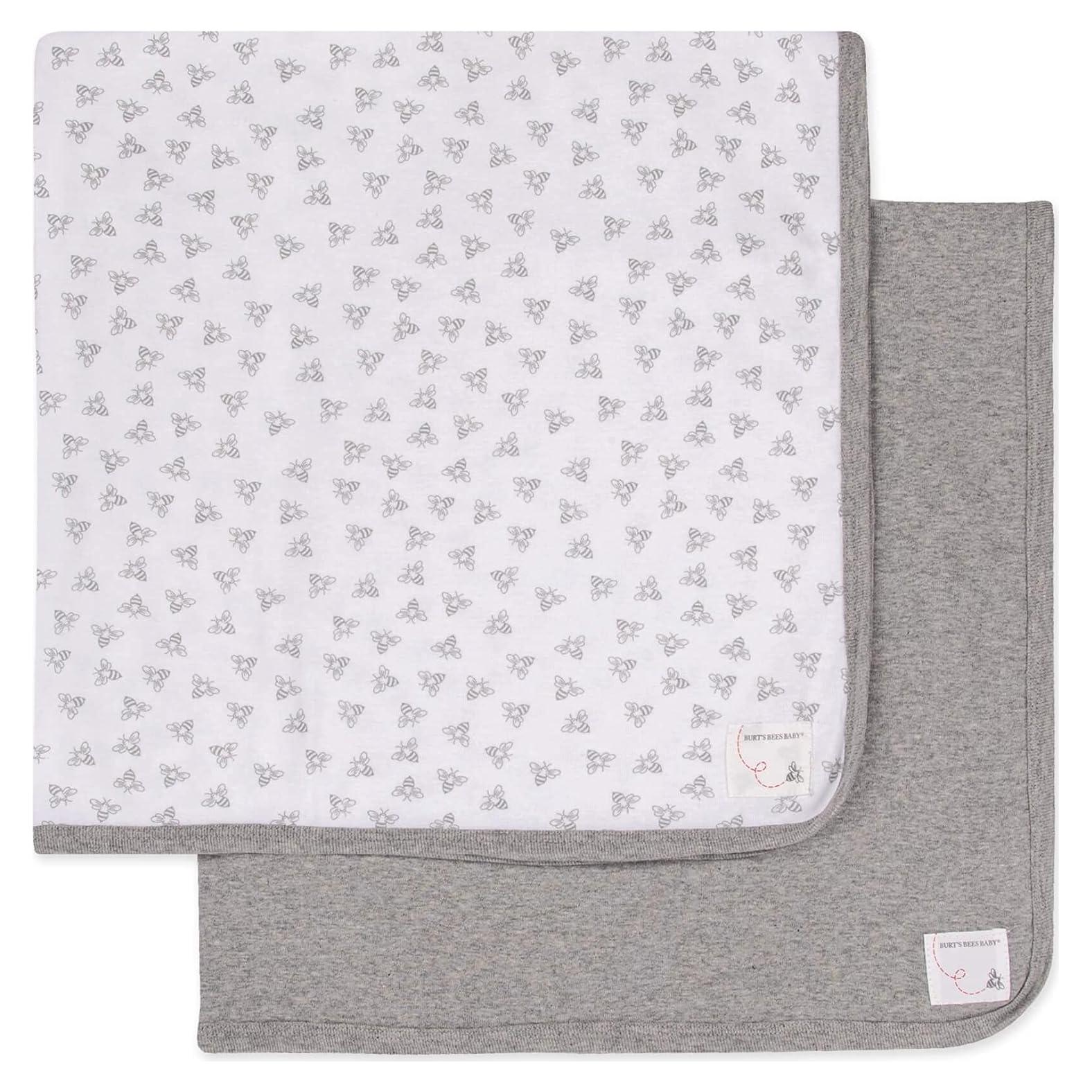 Mantas Envolventes para Bebés Burt's Bees - Algodón Orgánico, 73.66 cm, 2 Piezas