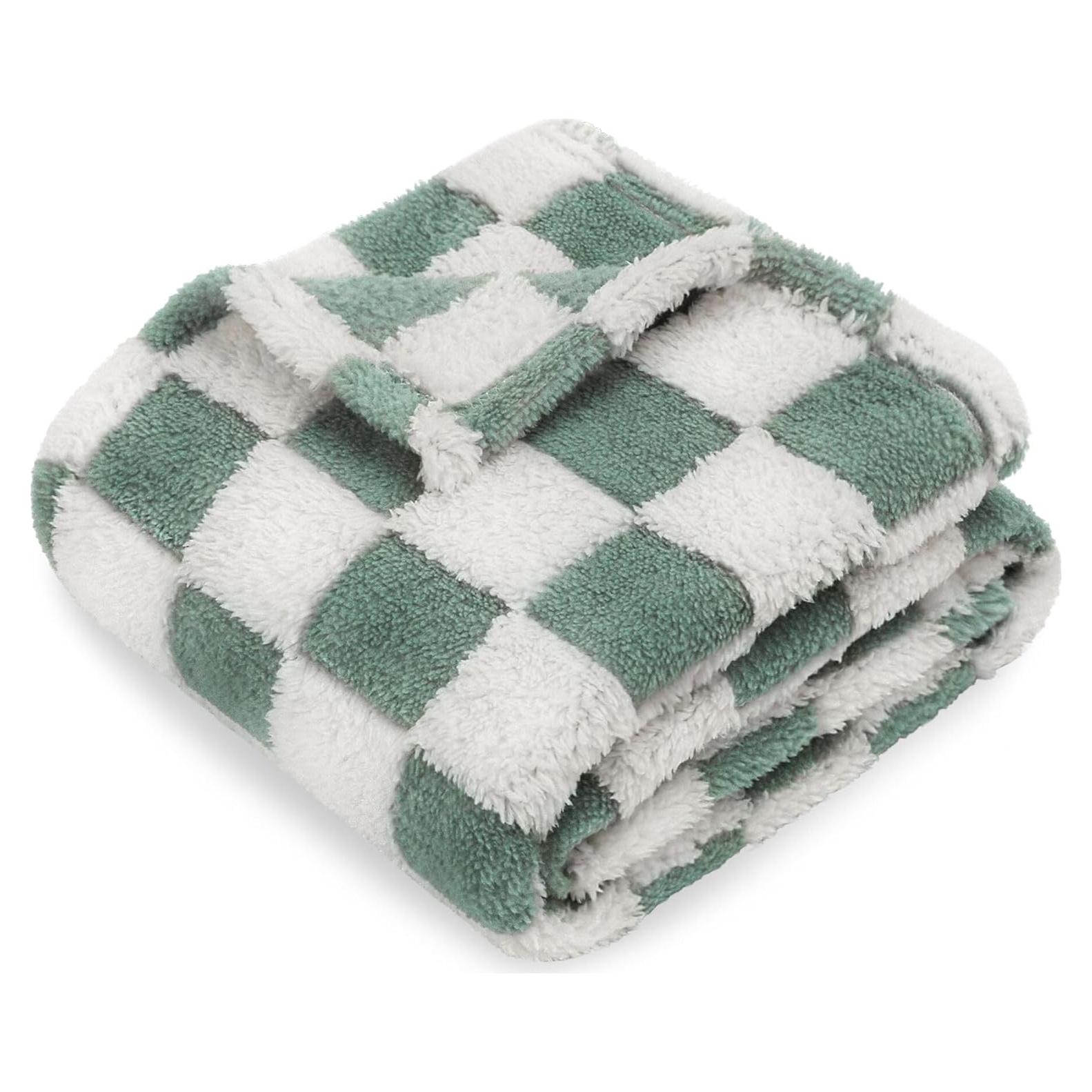 Manta para Bebé HOMRITAR Verde Salvia 76x102 cm 3D Cuadros