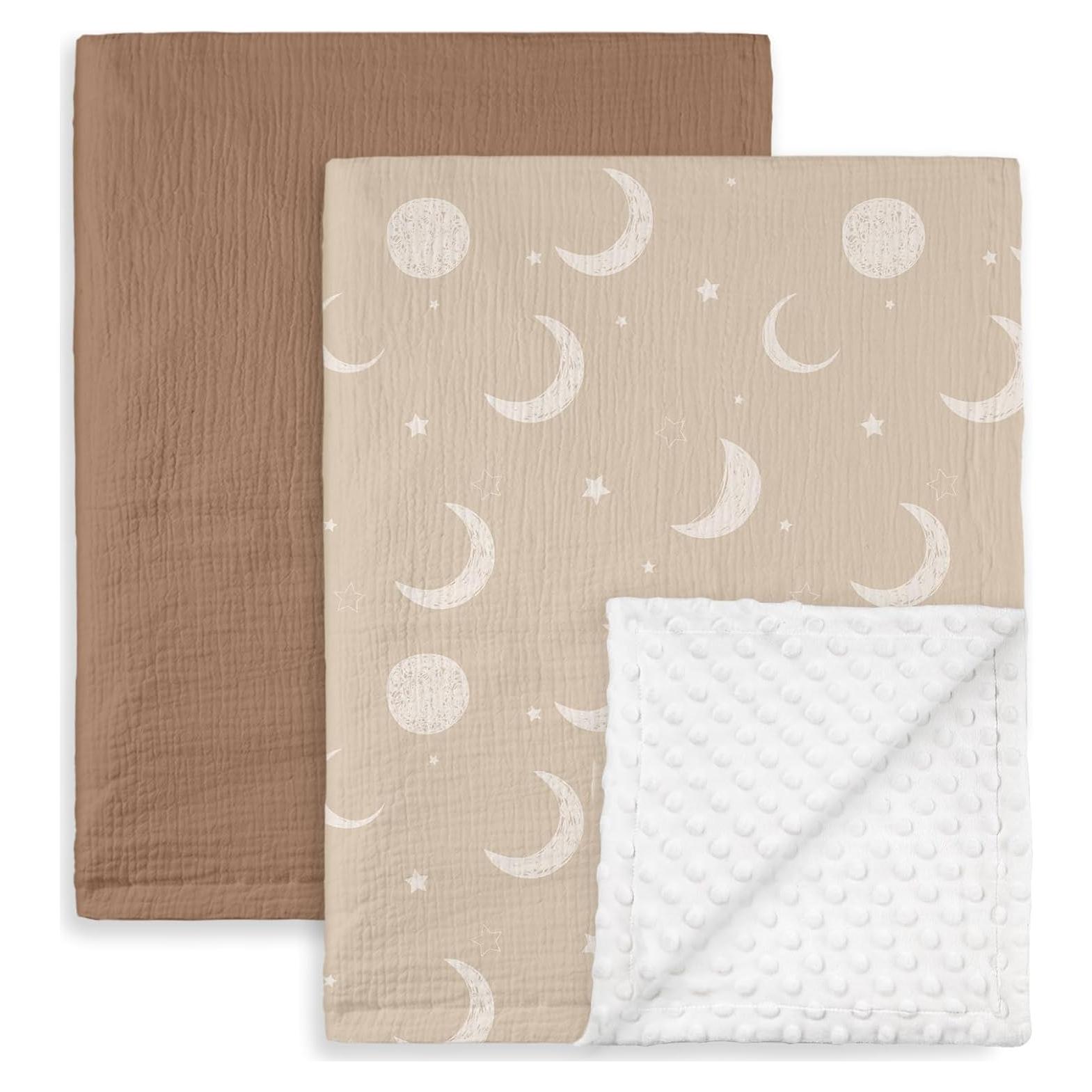 Mantas GLLQUEN BABY 2-Pack Algodón Estrellado 76x102 cm