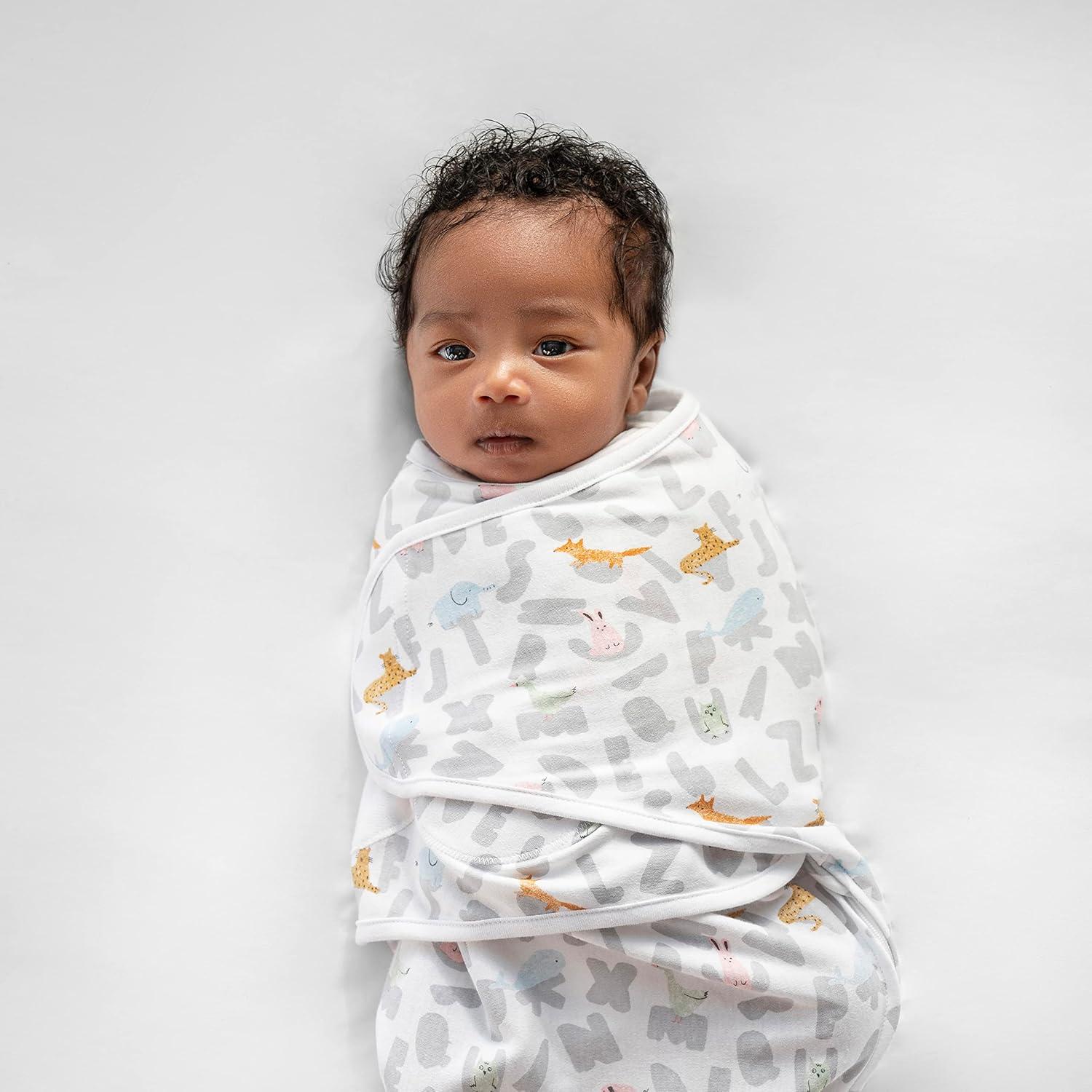 Envoltura Fácil Algodón Aden + Anais 3 Unidades Animales 0-3 Meses