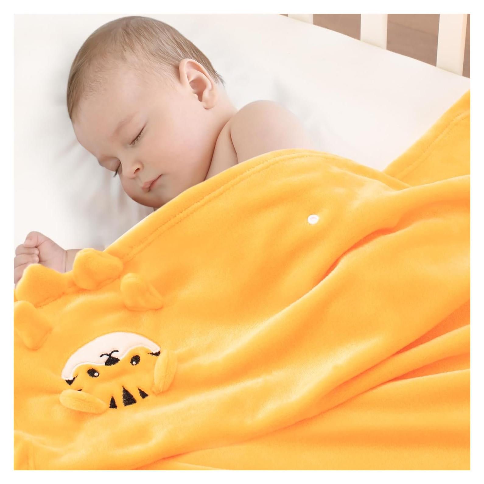 Manta para Bebé Babyhuggle Tigre Dorado 101.6x76.2 cm