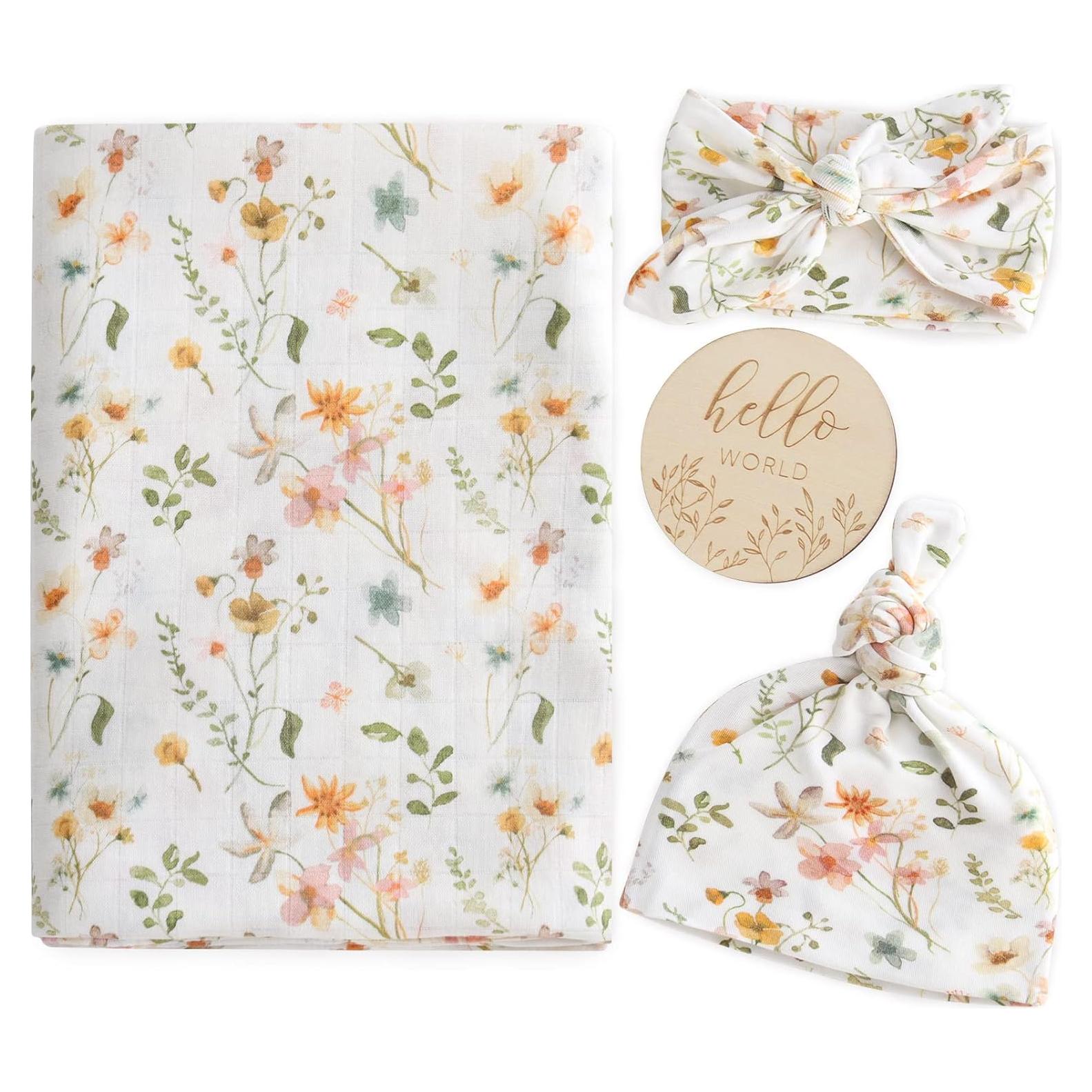 Conjunto de Envueltos para Recién Nacidos LifeTree Floral