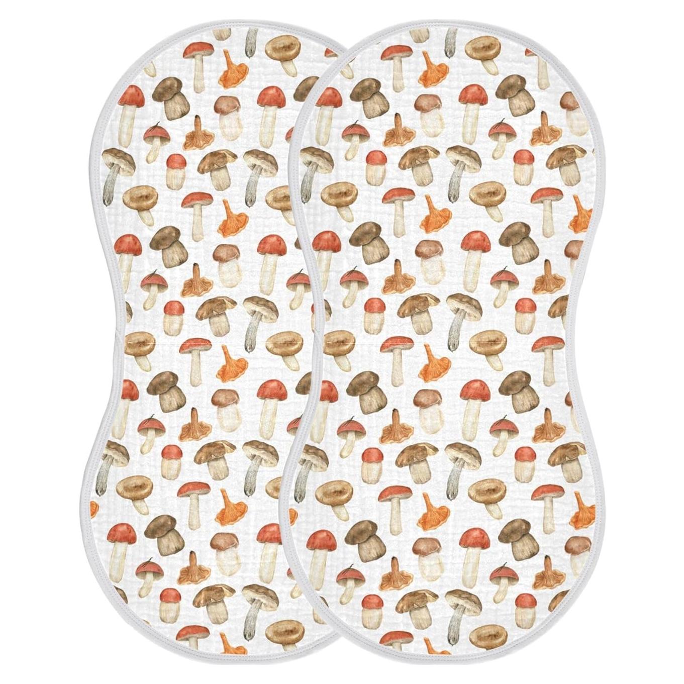 Paños de Eructo KICPOAY 100% Algodón 56x28 cm 2 Piezas