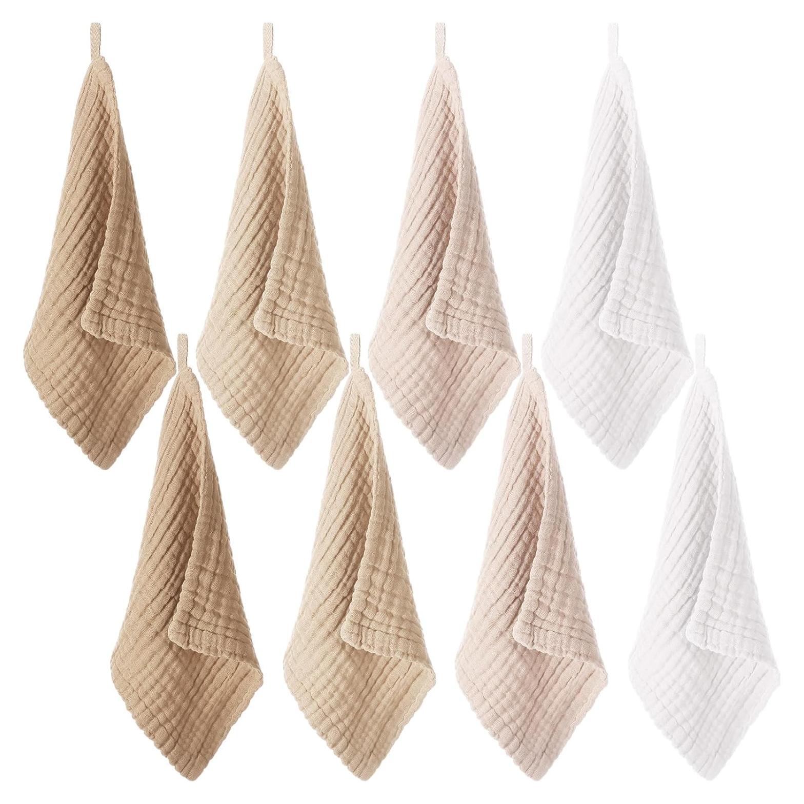 8 Paños de Lavado para Bebés SmoothNovelty 30x30 cm Algodón