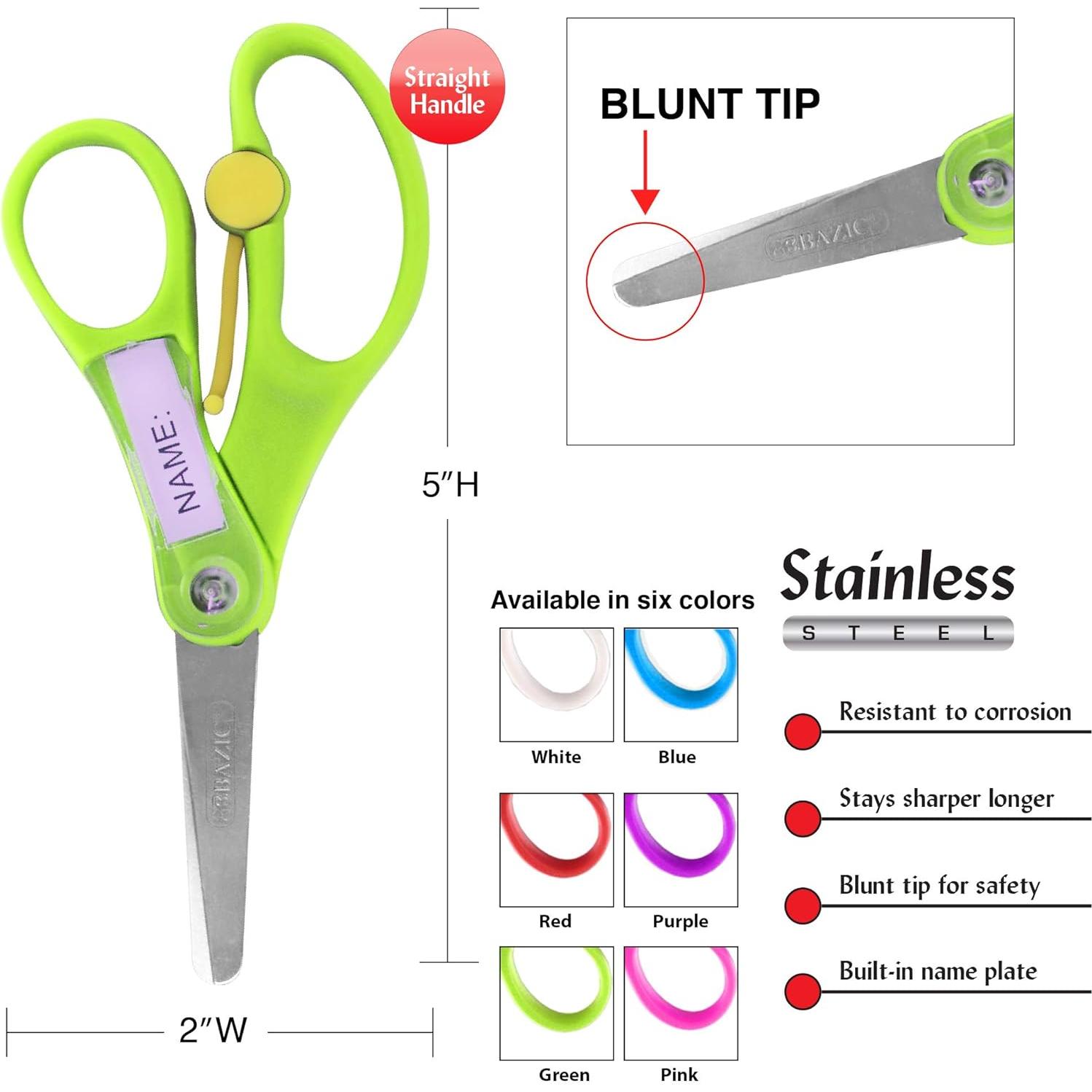 Tijeras de Entrenamiento BAZIC 12.7 cm Seguridad Niños