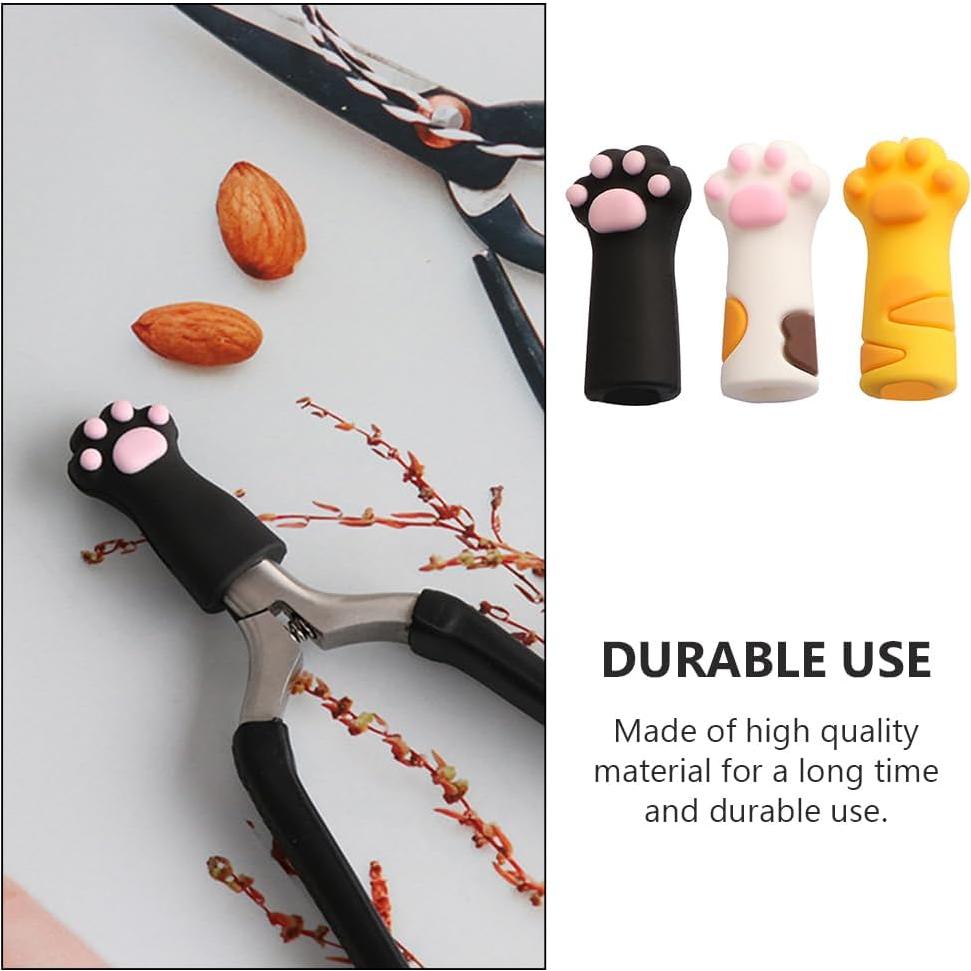 Manga Protectora de Tijeras VOSAREA 3pcs Silicona Gato