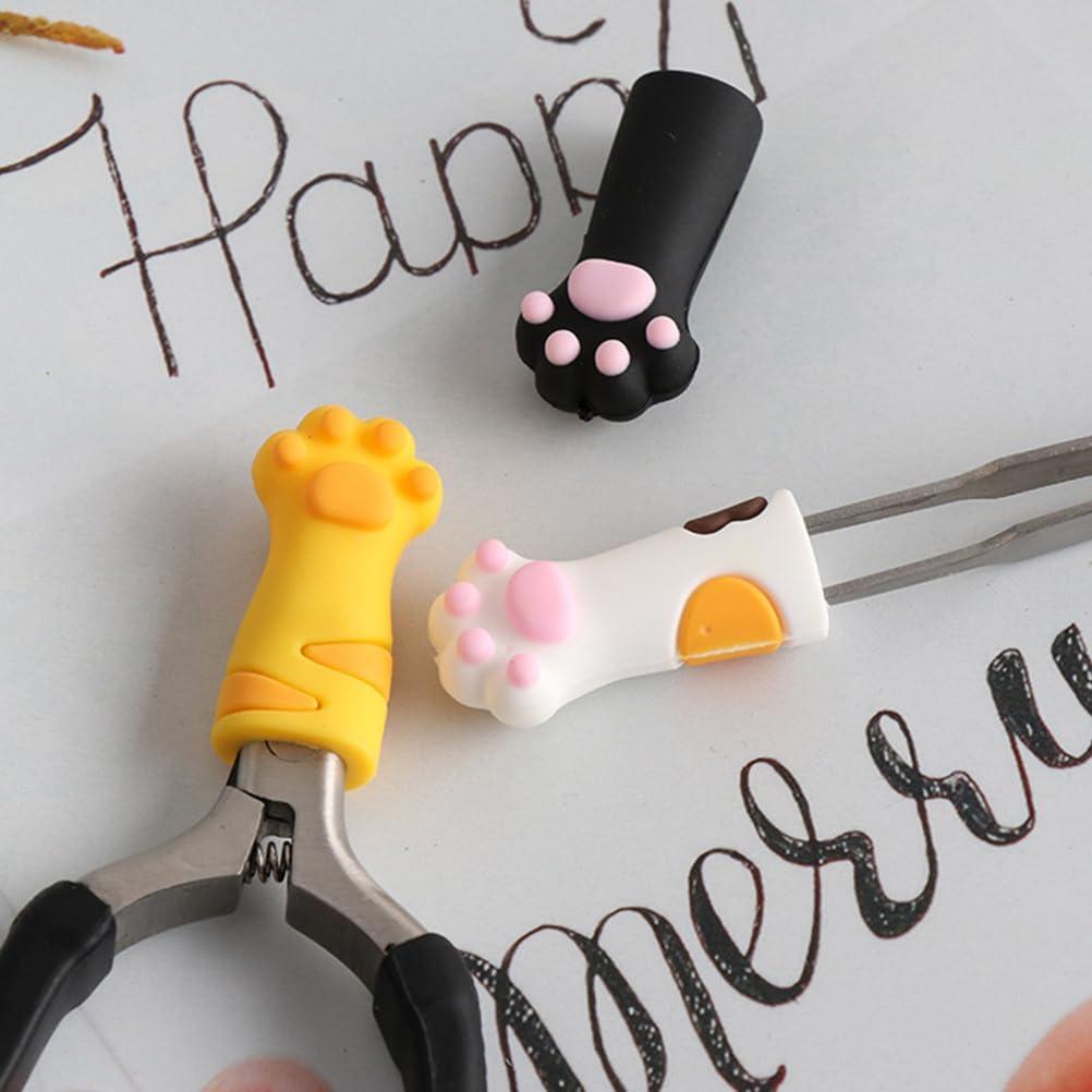 Manga Protectora de Tijeras VOSAREA 3pcs Silicona Gato