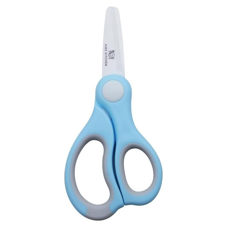 Tijeras para Comida de Bebé Genérico Cerámica Azul 1 Cuenta