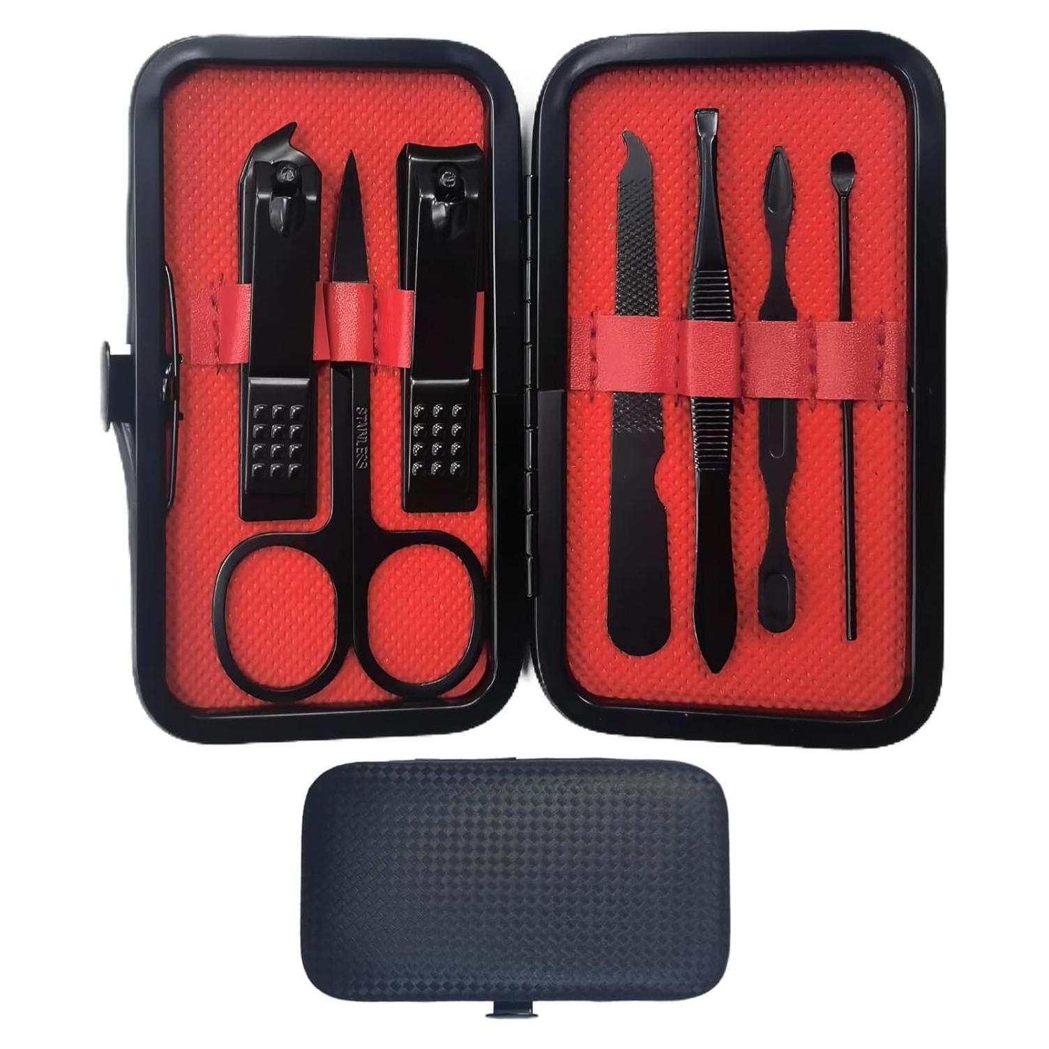 Kit de Aseo Masculino 7 en 1 UMEINAC TECH - Estuche de Cuero