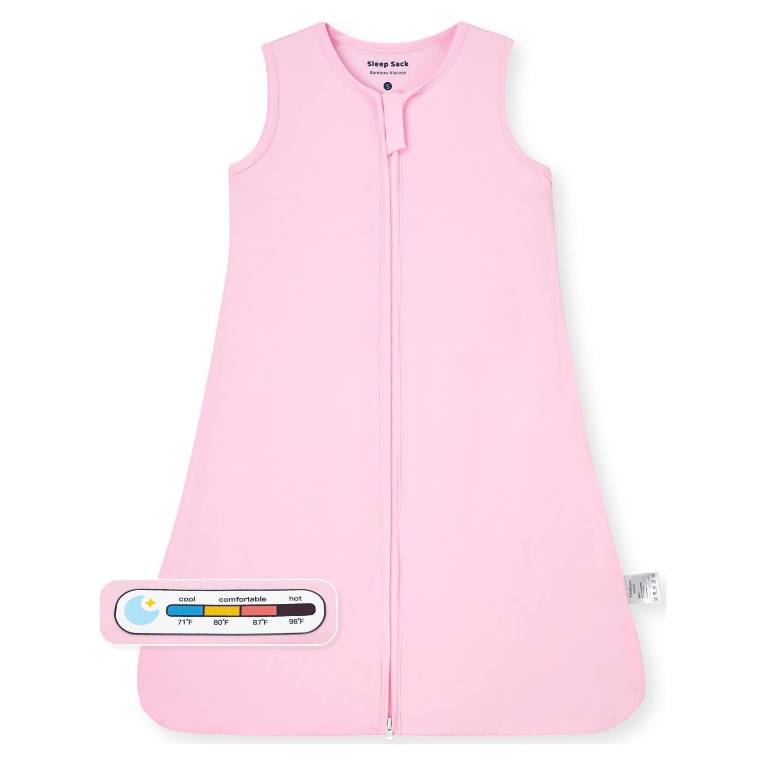 Saco de Sueño Freelooper Rosa 0.5 Tog para Bebés 0-6 Meses