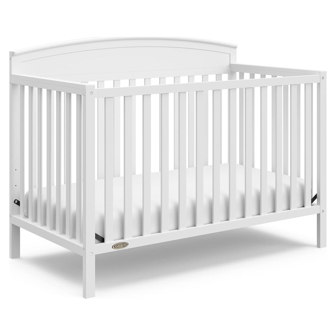 Cuna Convertible 5-en-1 Graco Benton Blanca - Certificada GREENGUARD