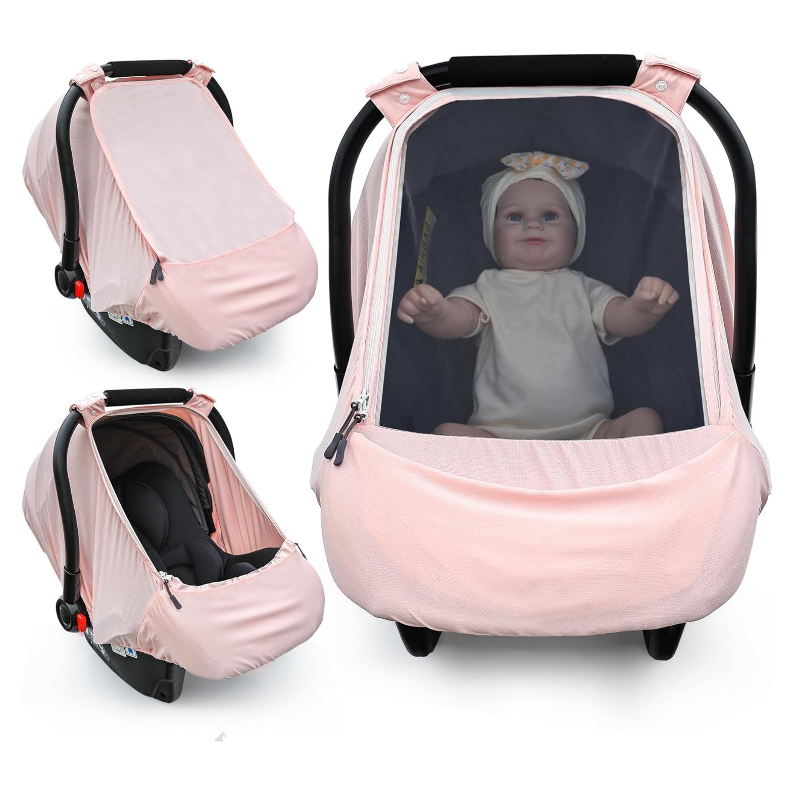 Cubierta de Asiento de Coche para Bebé Rosa - Canopy Solar