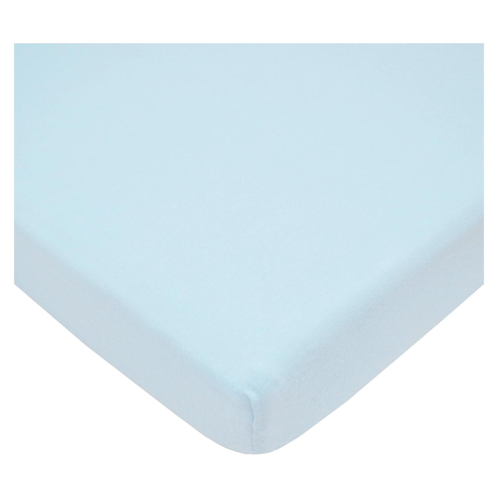 Sábana Ajustable TL Care para Cuna Mini 61x97 cm Algodón Azul