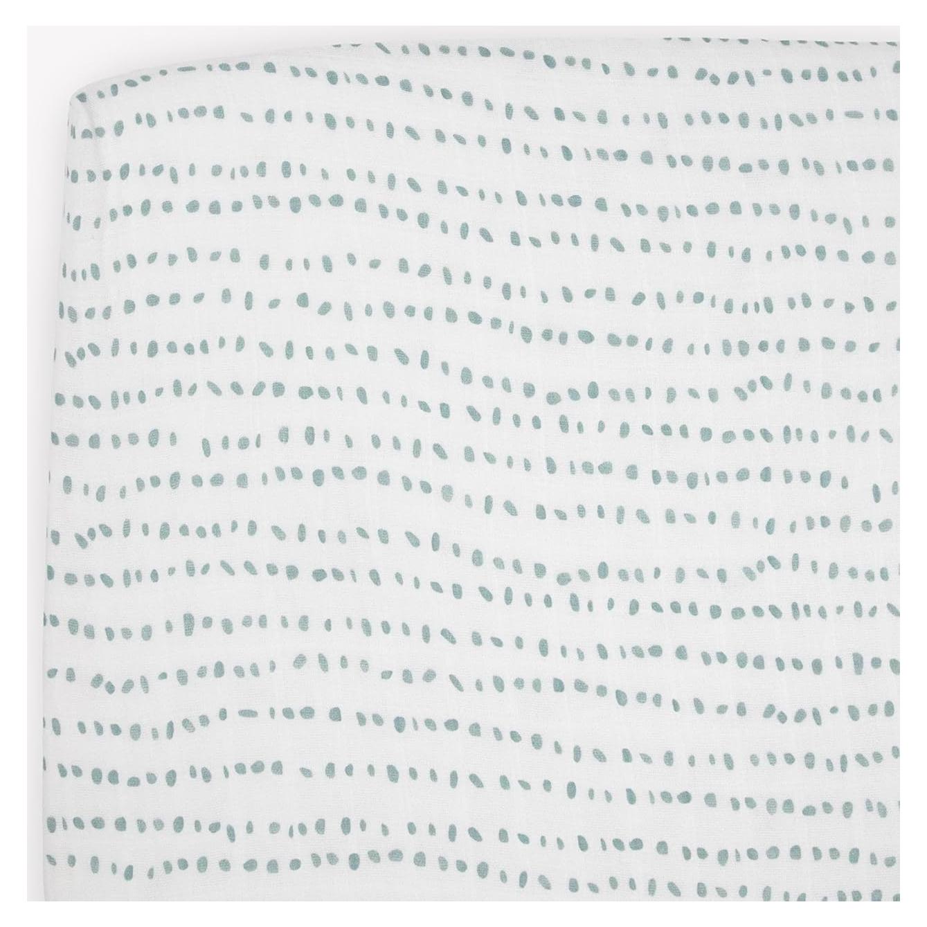 Sábana Ajustable para Cuna Little Unicorn Algodón Muselina 132x71cm