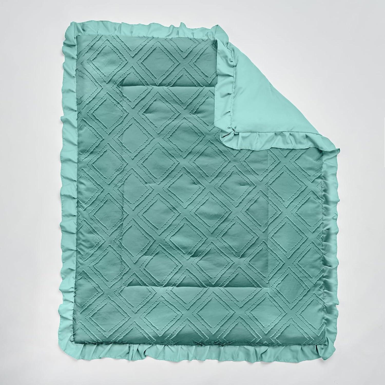 Juego de Ropa de Cuna 3 Piezas UOZZI BEDDING Boho Azul Teal