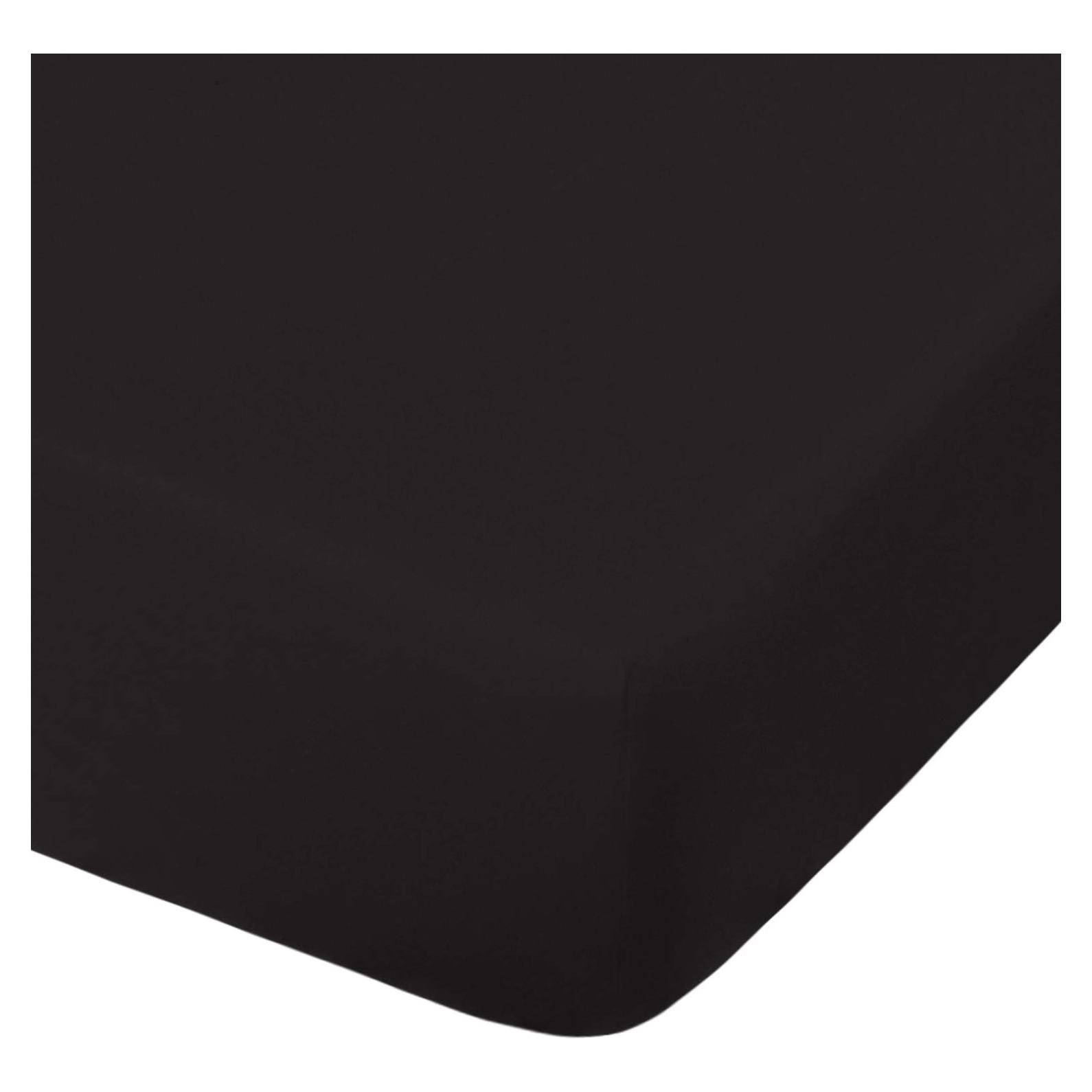 Sábana Ajustable NTBAY Microfibra 71x132 cm Negra para Cuna