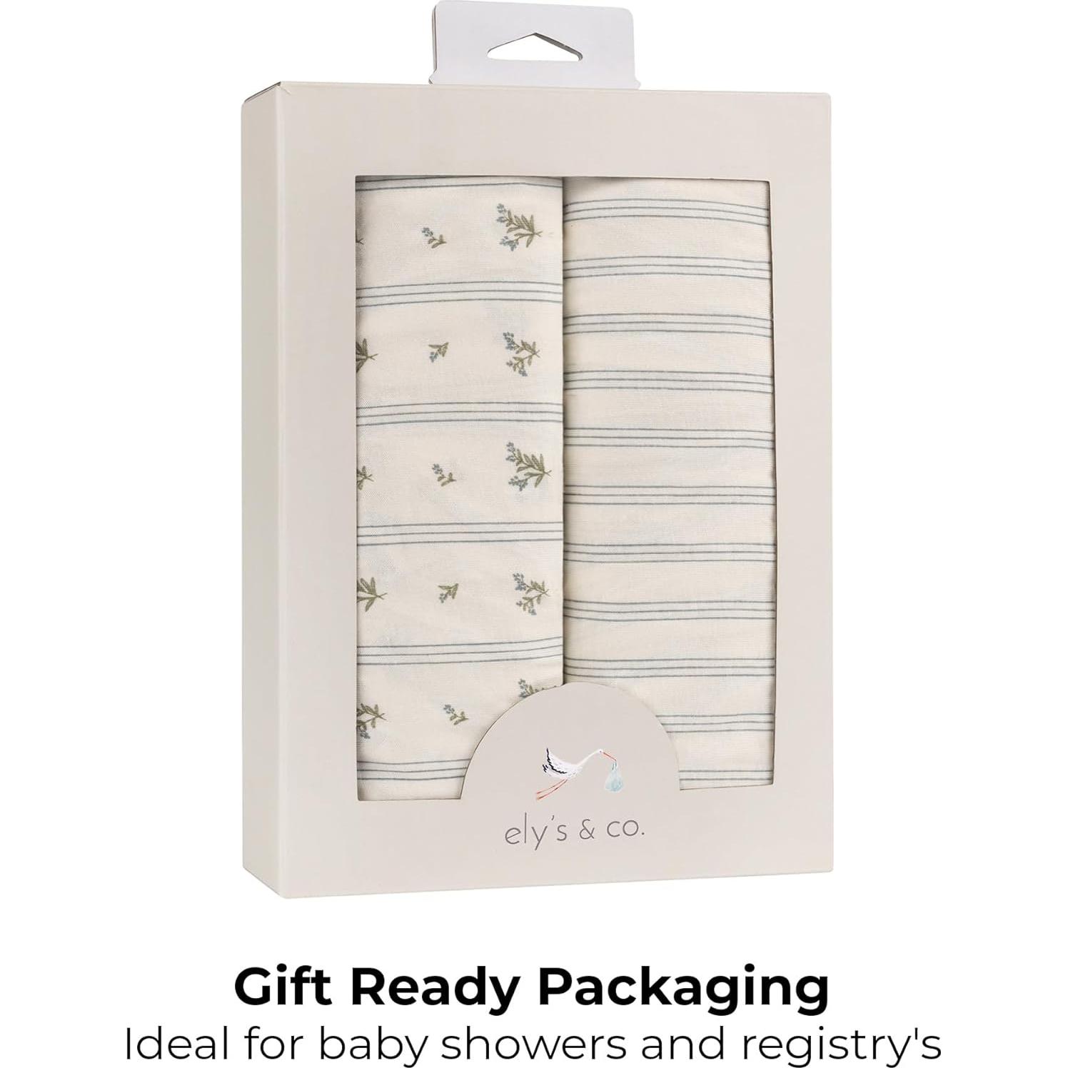 Juego de 2 Sábanas Ajustadas Ely's & Co. para Cuna Mini 96.5x61cm