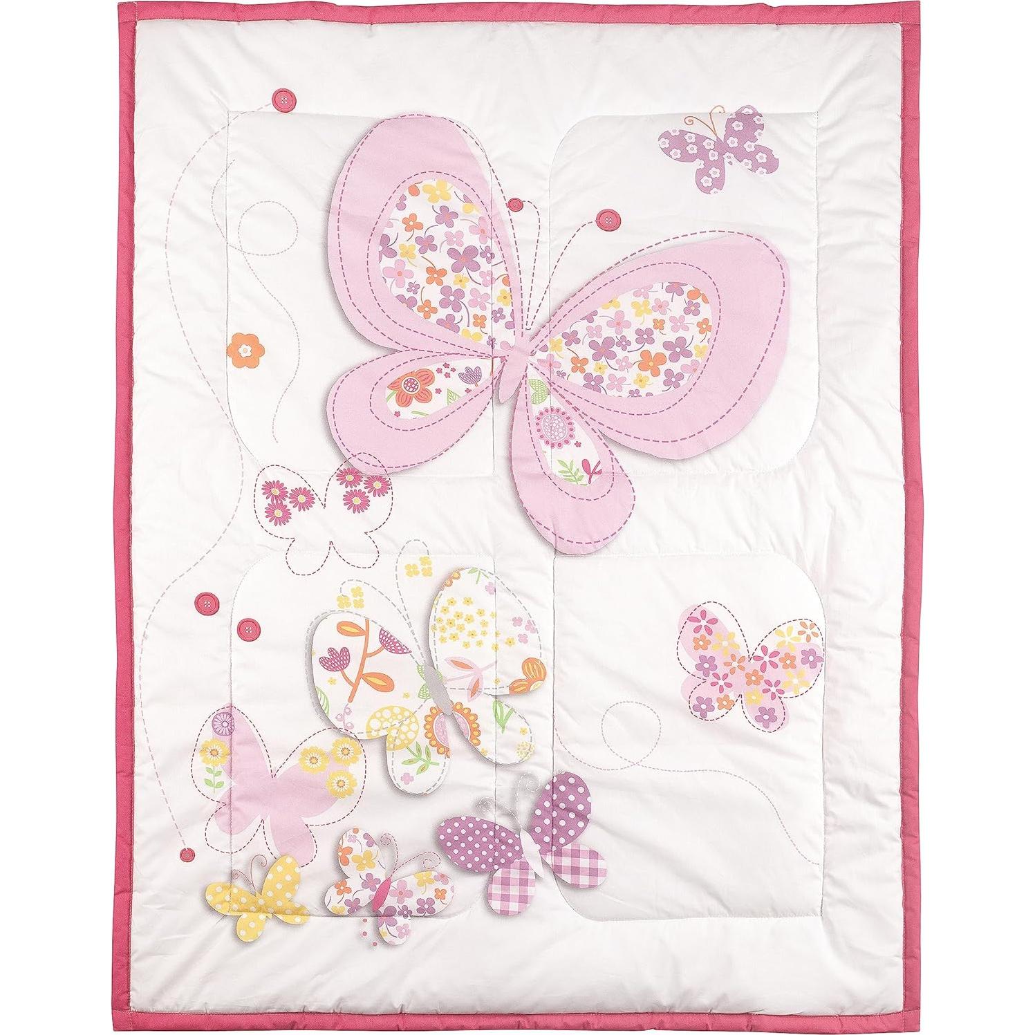 Juego de Ropa de Cuna AeliPro 3 Piezas 100% Algodón Floral