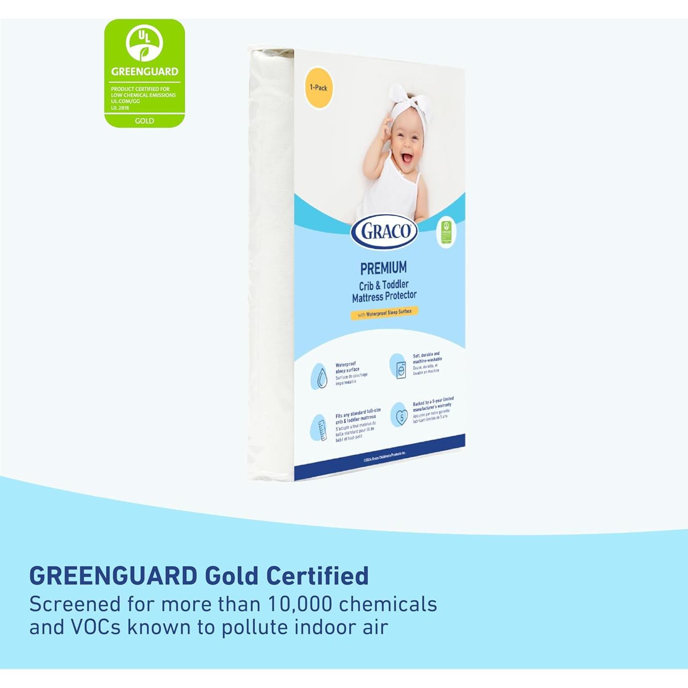 Colchón de Cuna Doble-Confort Graco 2-Pack con Protector