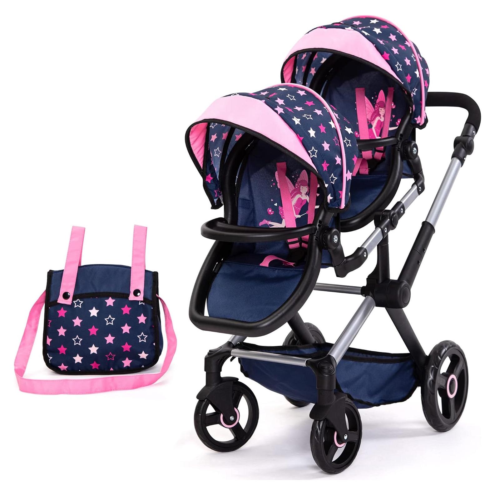 Cochecito de Muñecas Gemelas Bayer Xeo Twin Pram 46 cm