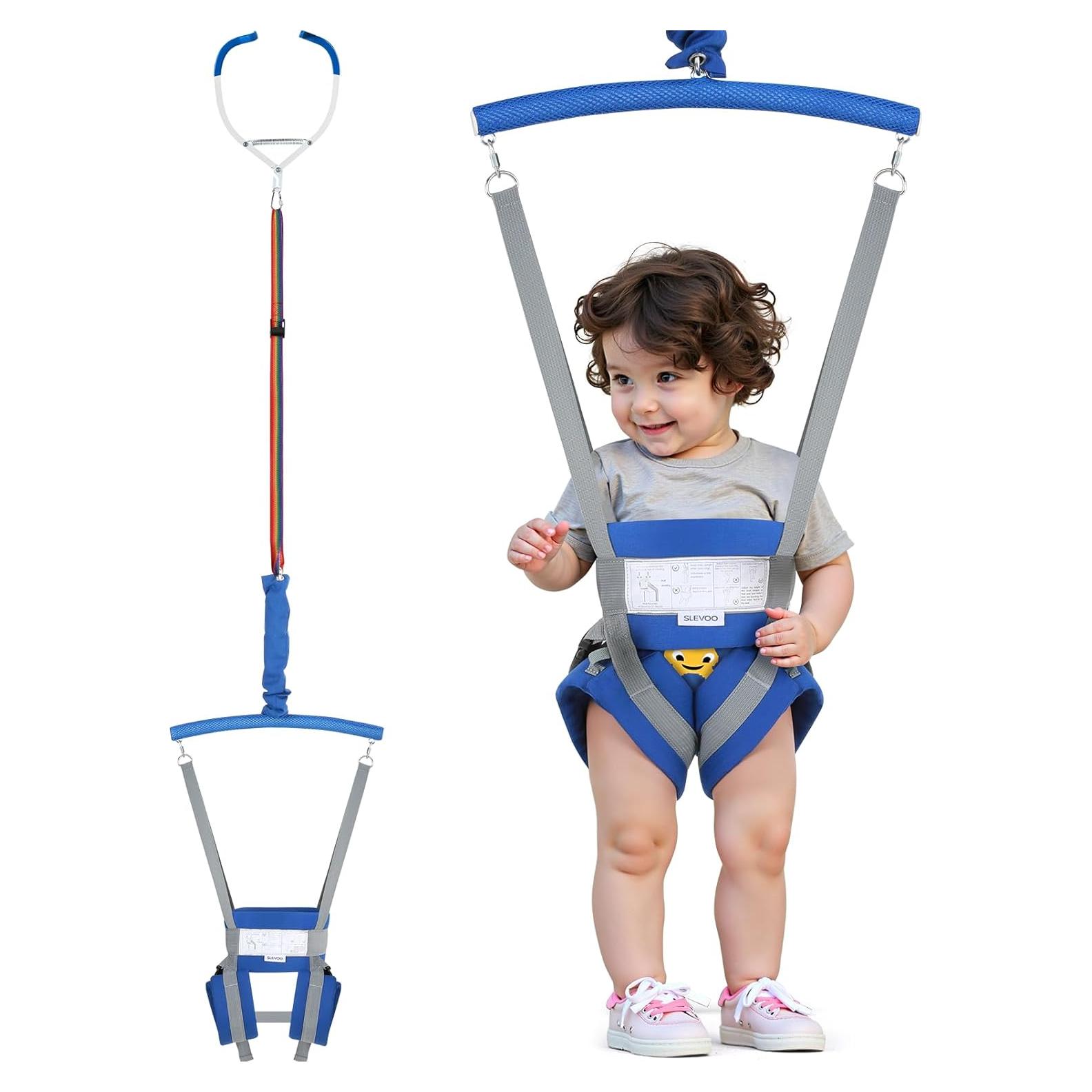Saltador de Puerta para Bebé Slevoo Ajustable Azul 199.5 cm