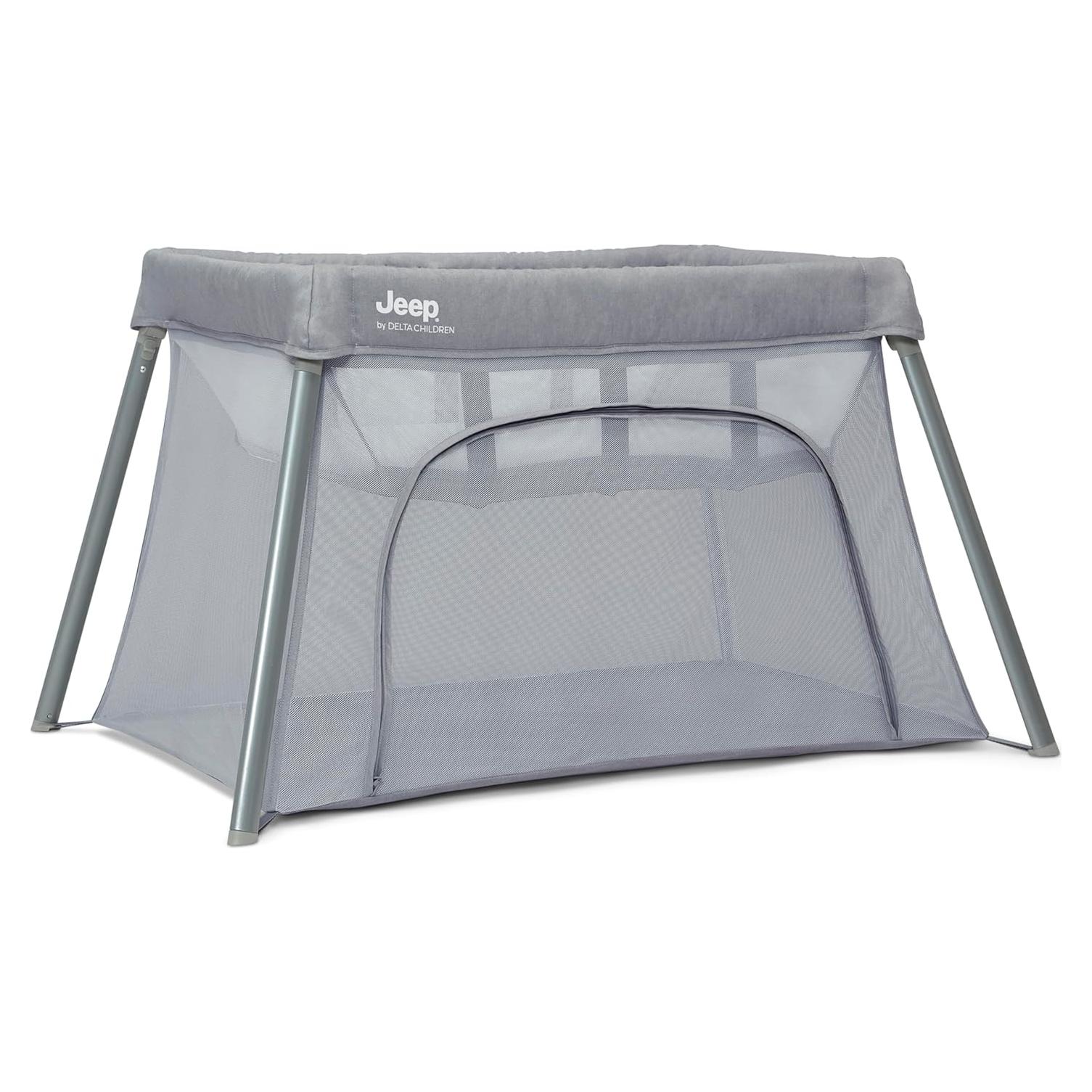 Cuna de viaje y moisés compacto Jeep Horizon 2 en 1 Gris