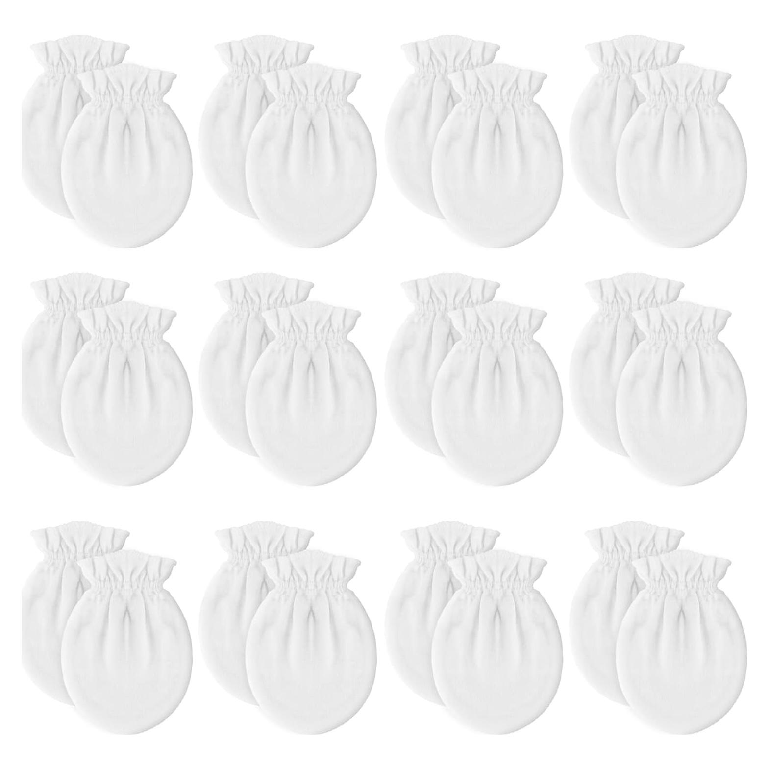 12 Pares Manoplas para Bebés Liwely 100% Algodón Unisex