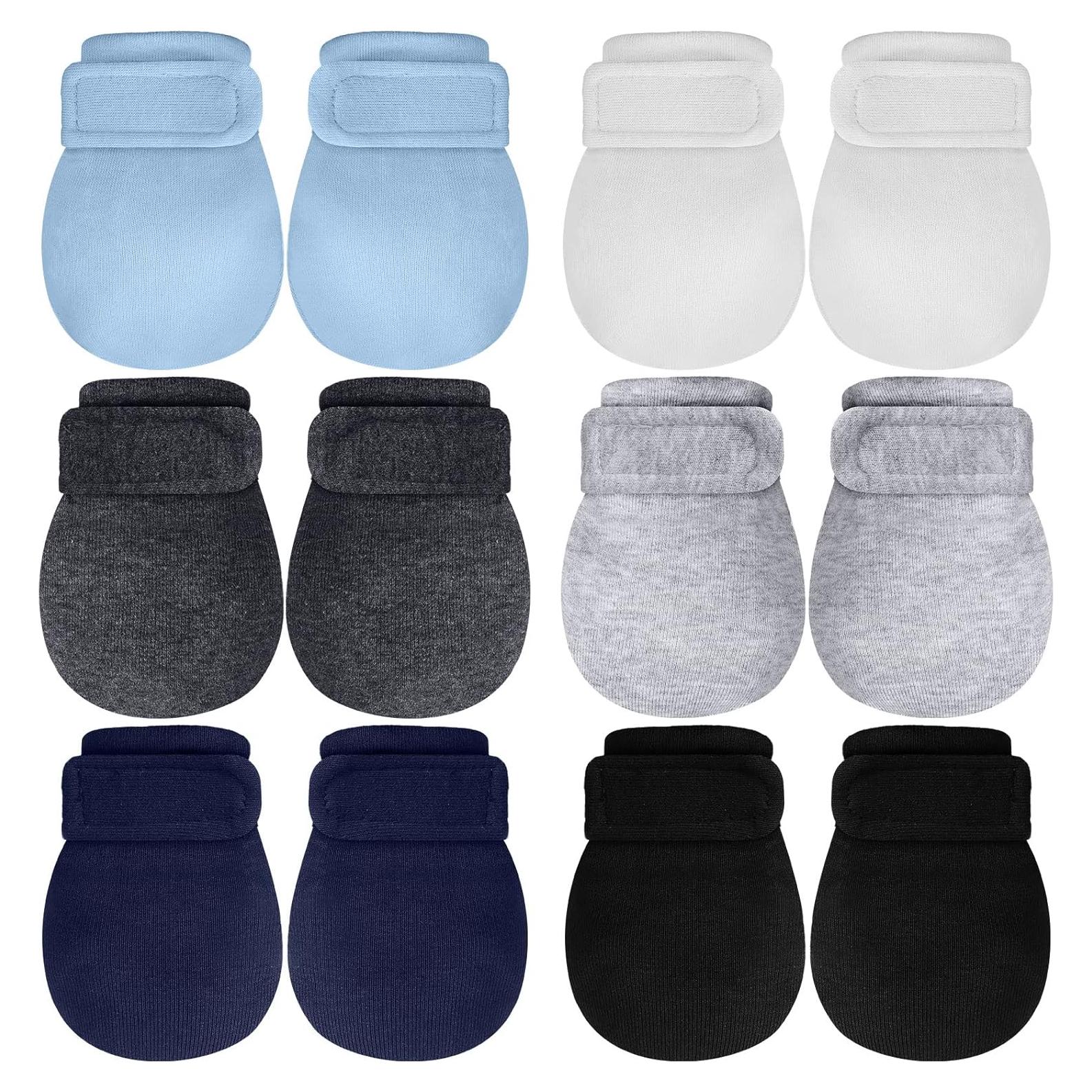 Manoplas Ajustables para Bebés Newcotte 6 Pares Algodón Cálido