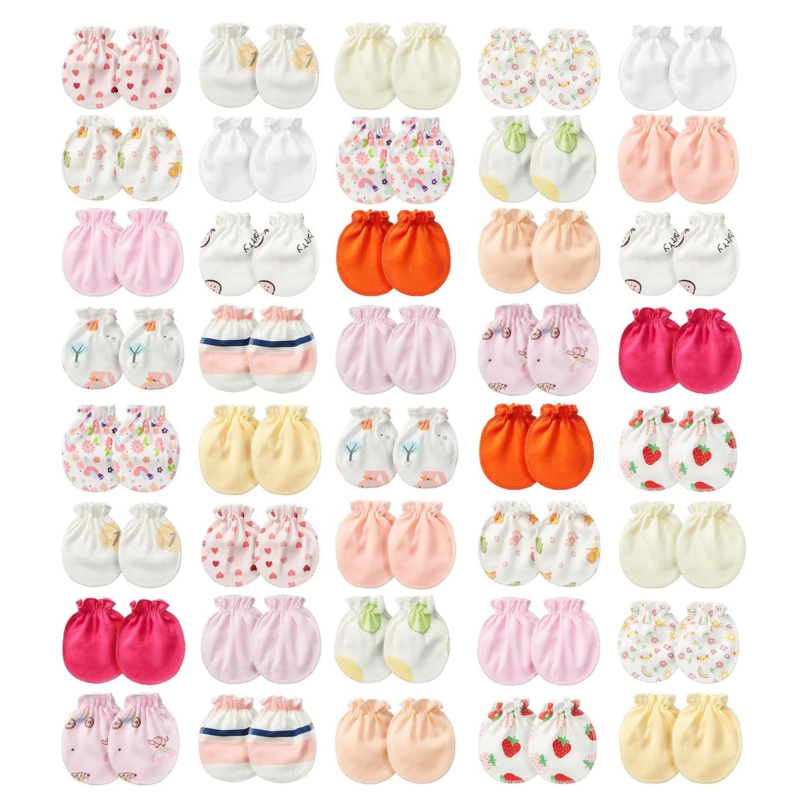 Geyoga 40 Pares Manoplas Bebé Recién Nacido Sin Rasguños