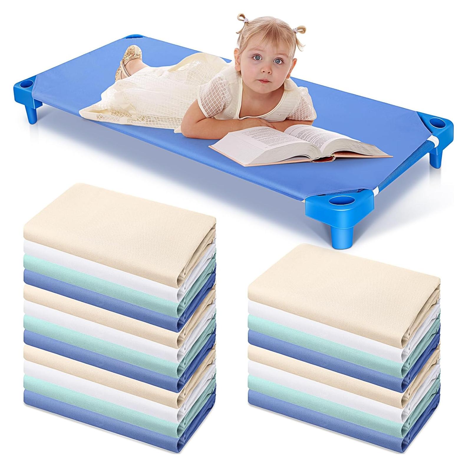 Sábanas Ajustadas para Cunas Macarrie 30 Pcs Algodón 130x60cm