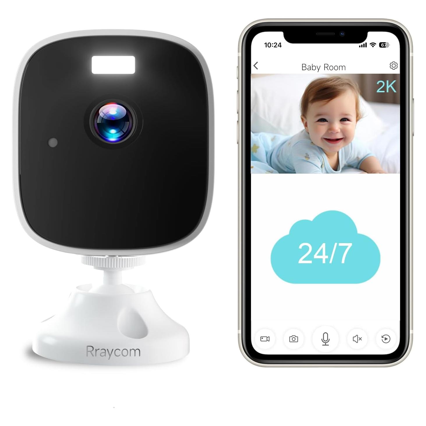 Cámara de Seguridad Rraycom T1 2K WiFi Interior 4MP