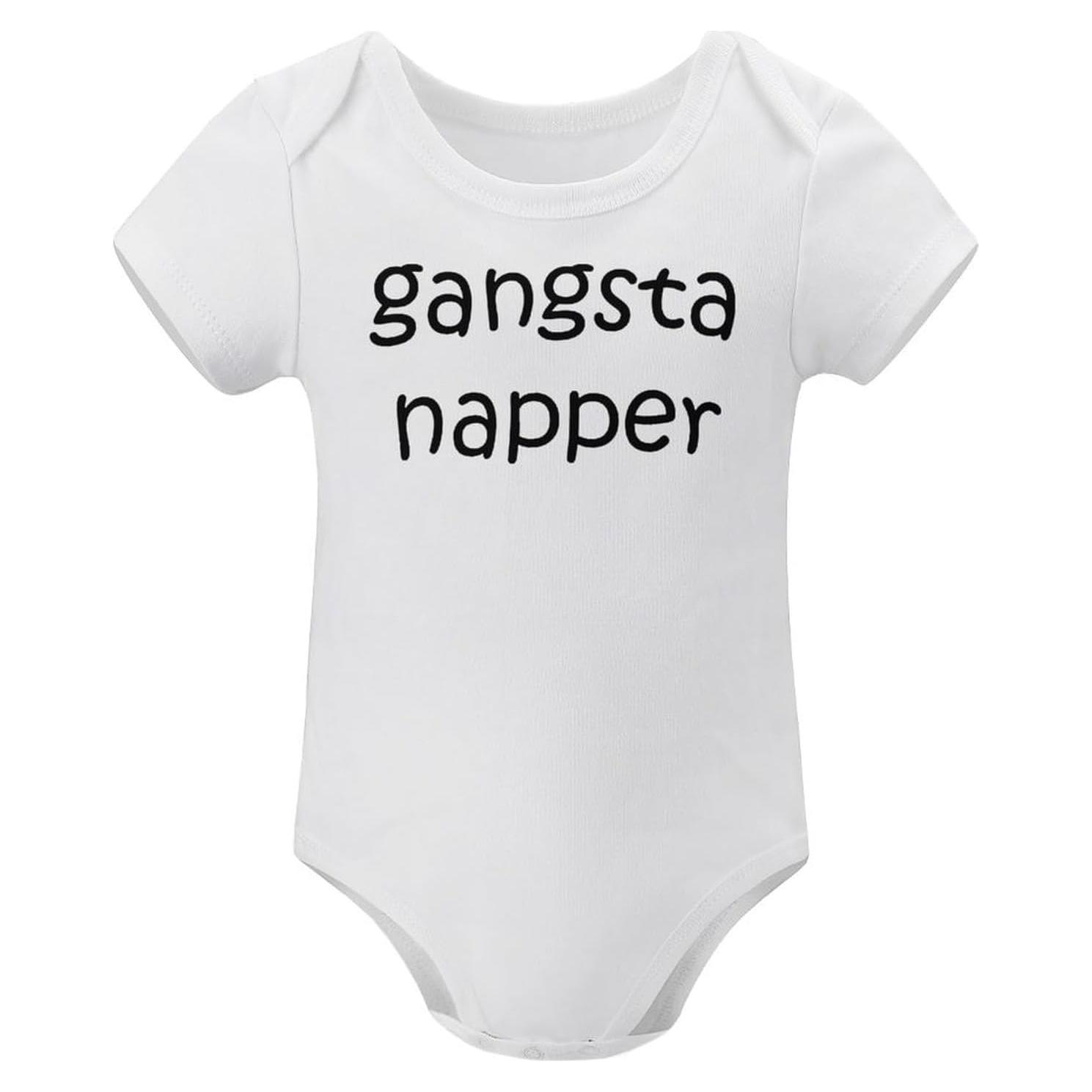 Bodysuit de Bebé Unisex Gangsta Napper - Algodón 100% - 3 meses