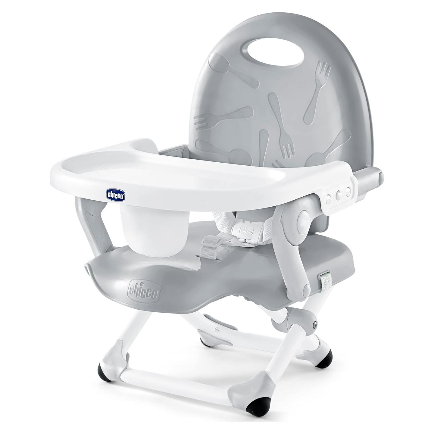 Asiento Elevador Chicco Pocket Snack Portátil 22.68 kg Gris