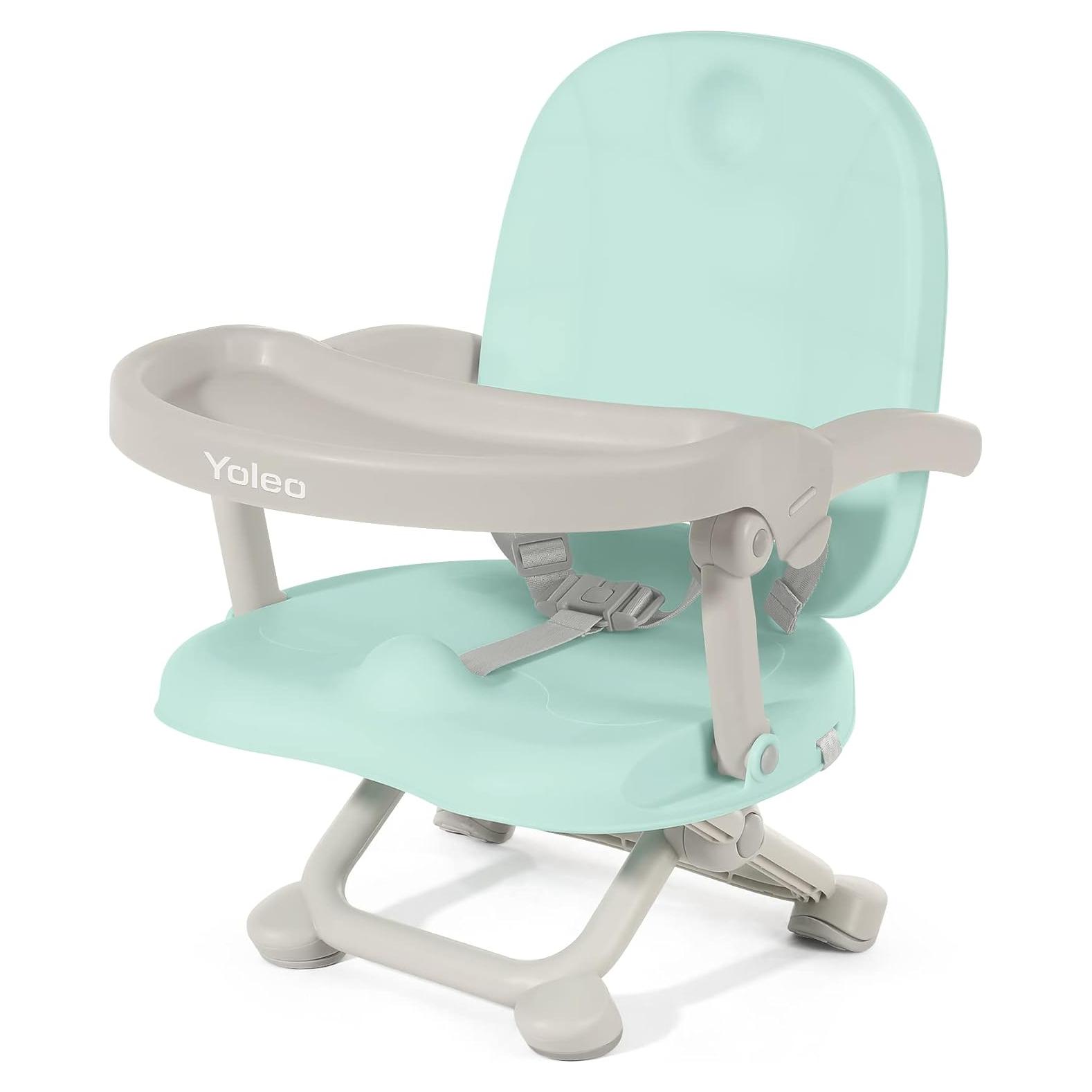 Silla Alta Plegable para Bebé YOLEO Ajustable Verde 1.8kg