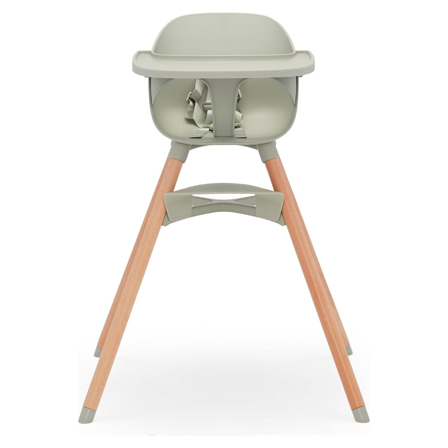 Silla Alta Convertible Lalo 3-en-1 para Bebés Salvia