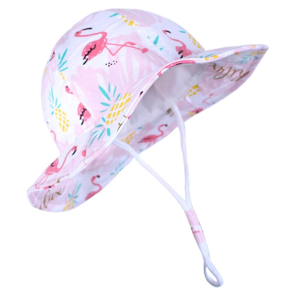 Sombrero de Sol para Bebé Niña Durio UPF 50+ Flamenco Rosa