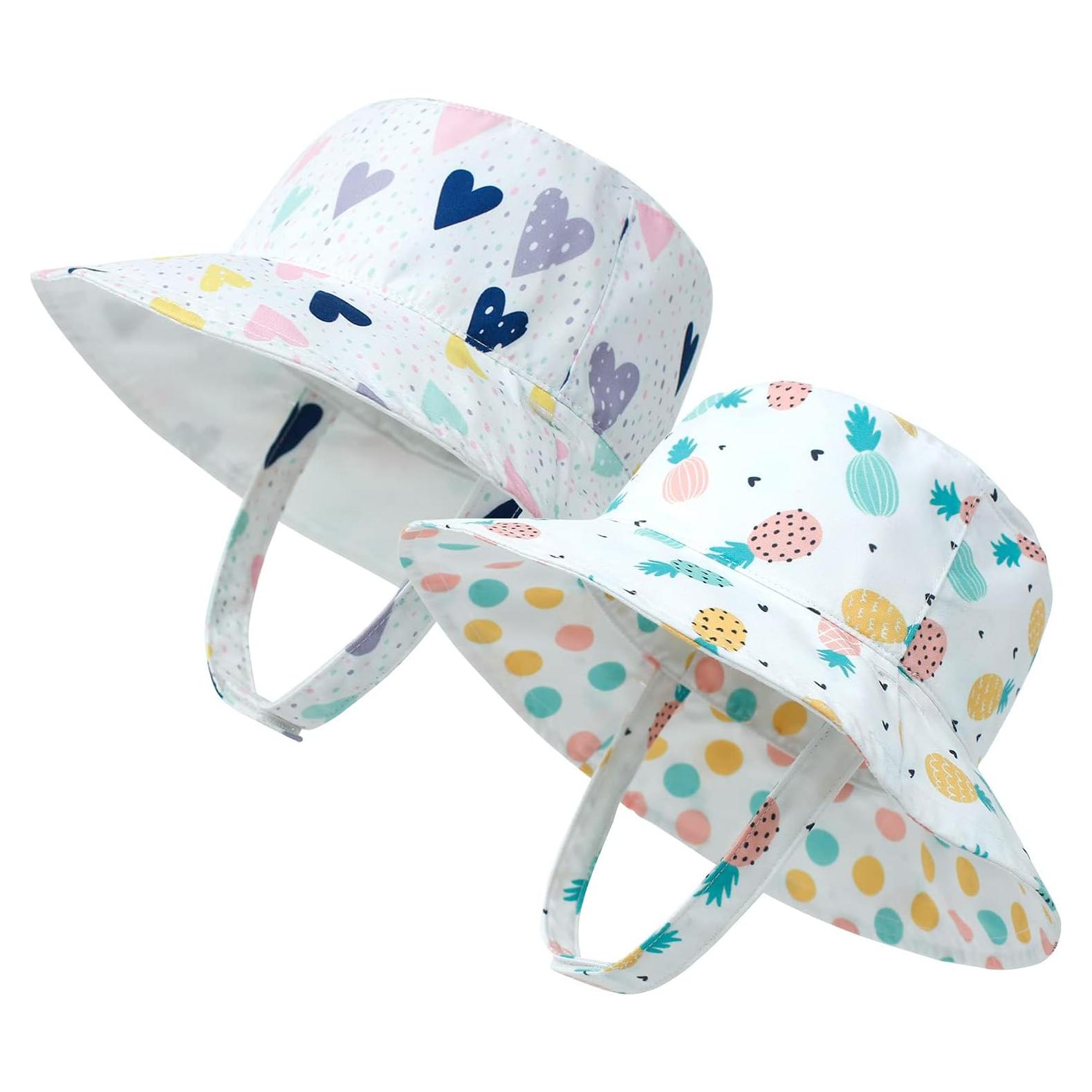 Sombrero de sol reversible para bebé UPF 50+ - 3 tamaños