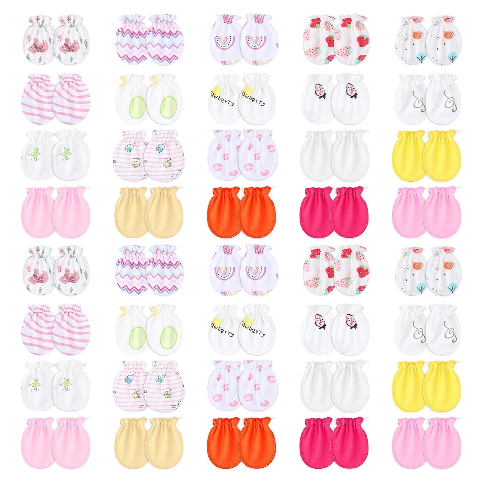 40 Pares de Manoplas Antiarañazos Bebés 0-6 Meses DIVINA VITAE