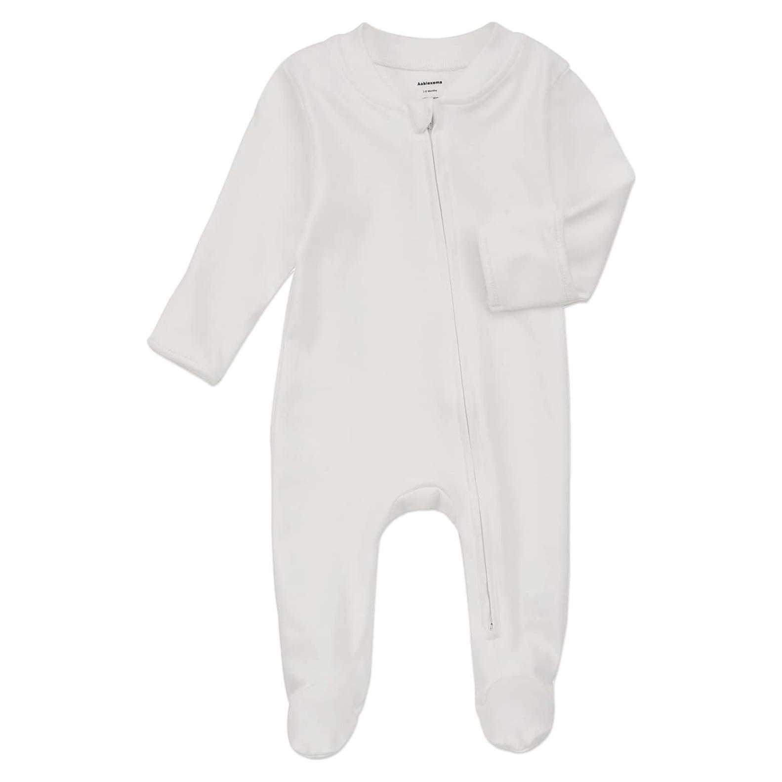 Pijama de pies Aablexema algodón orgánico 0-12 meses