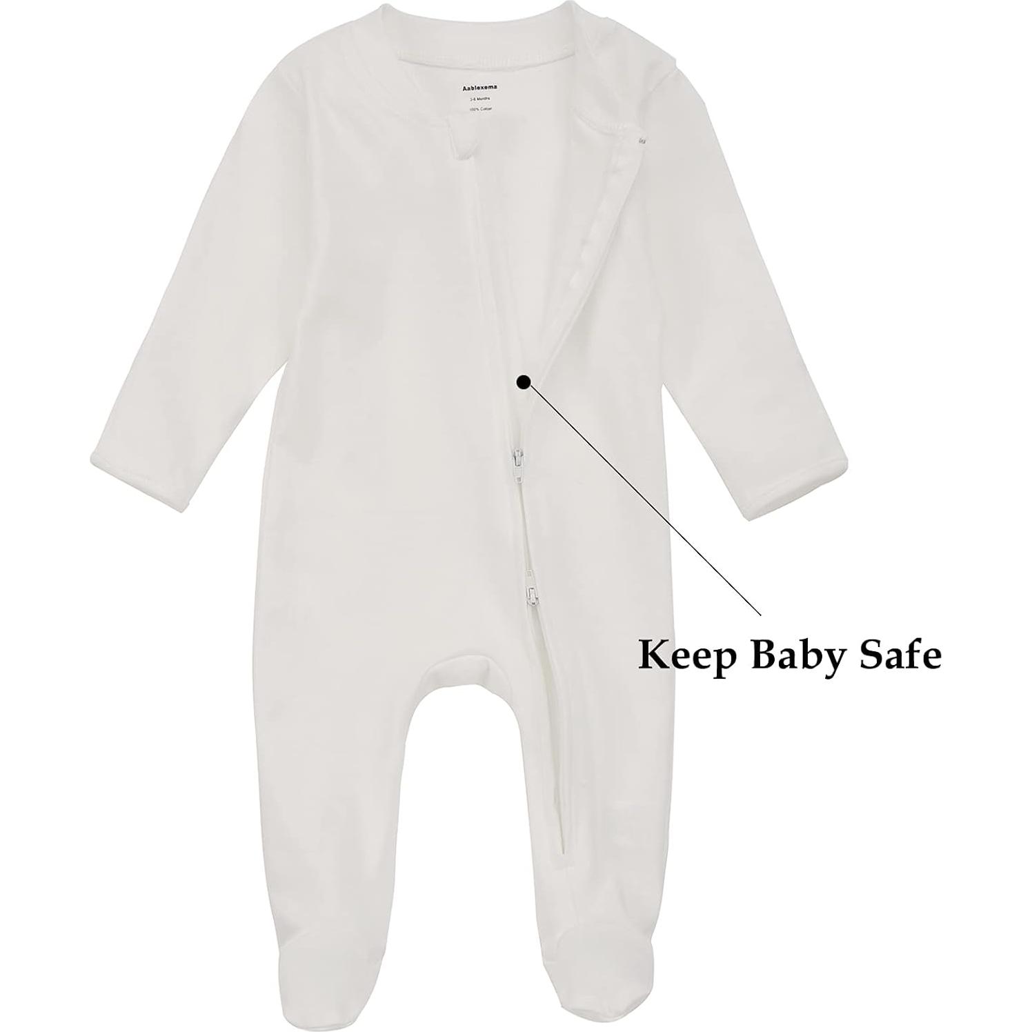 Pijama de pies Aablexema algodón orgánico 0-12 meses