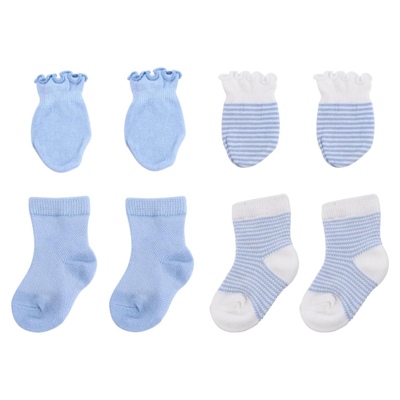 Conjunto de Calcetines y Guantes Bebé BESPORTBLE 4 Pairs