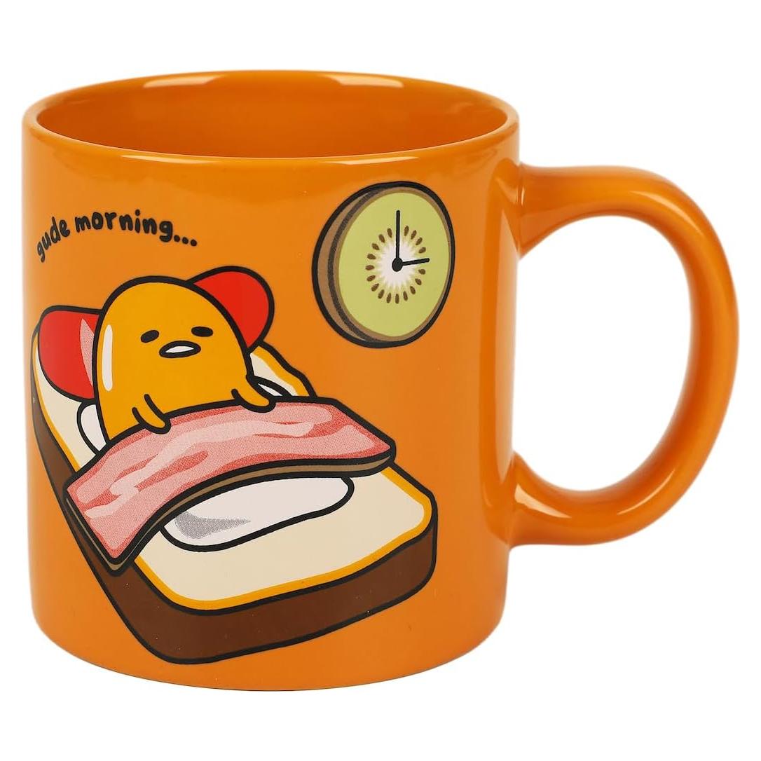 Taza Cerámica Naranja Gudetama 0.47 L Diseño Personalizado